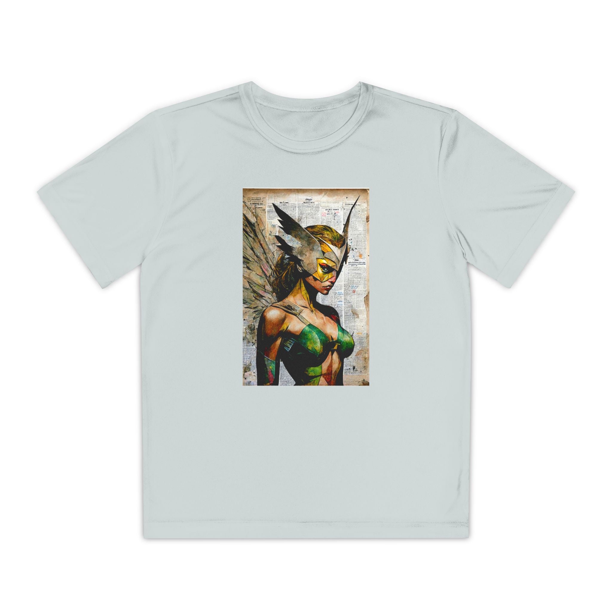 Superhero Youth T-Shirt Sports Graphic Tee, Cool Athletic Shirt for Kids
