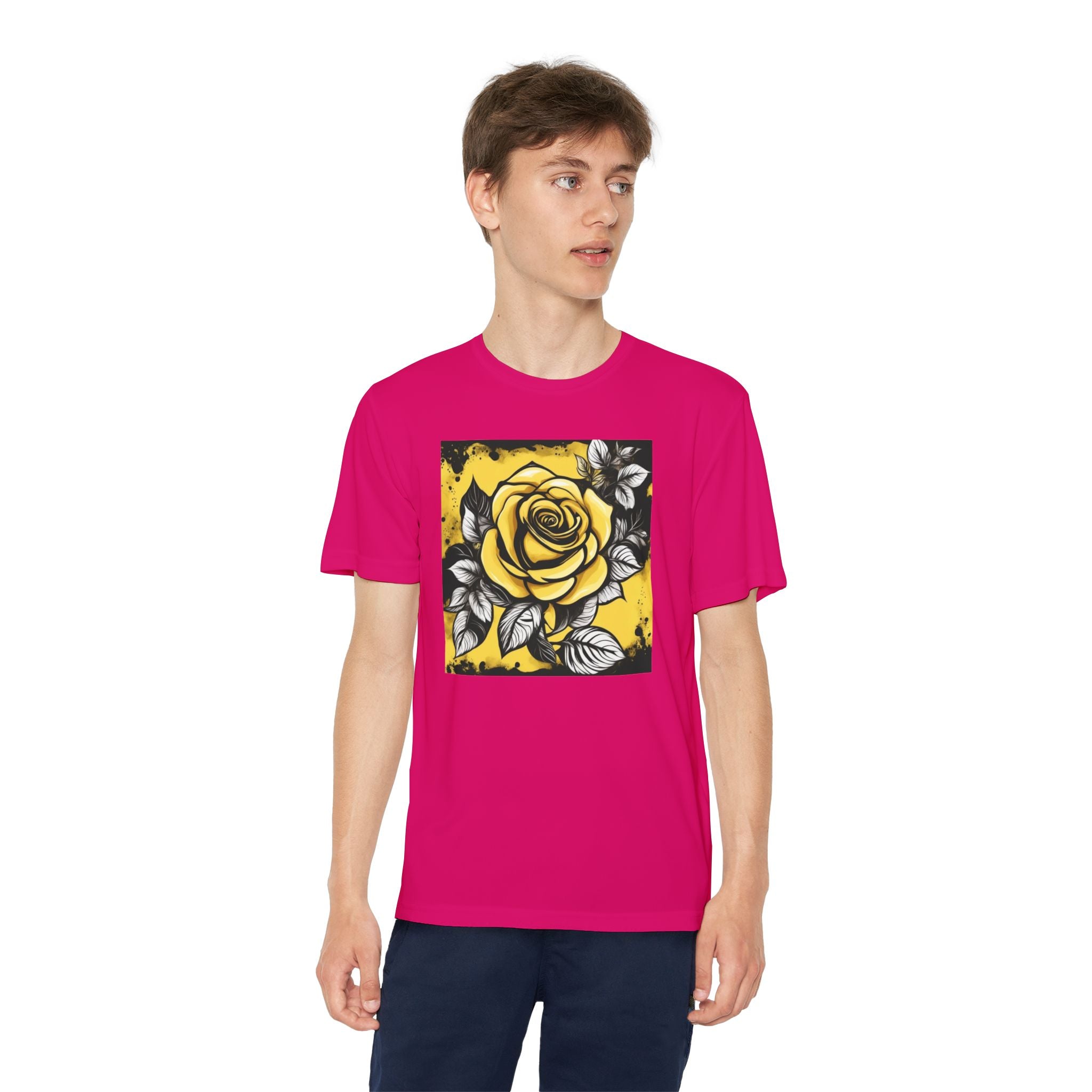Flower Youth Tshirt, Girls Floral Tee, Kids Spring Shirt, Children's Botanical Top, Teen Blossom T-Shirt