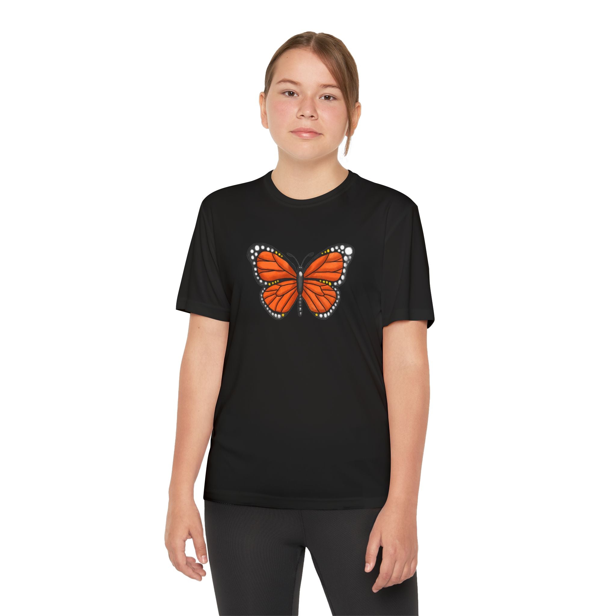 Butterffy Youth T-Shirt Sports Graphic Tee, Cool Athletic Shirt for Kids, Perfect for Sports Events, Team Spirit