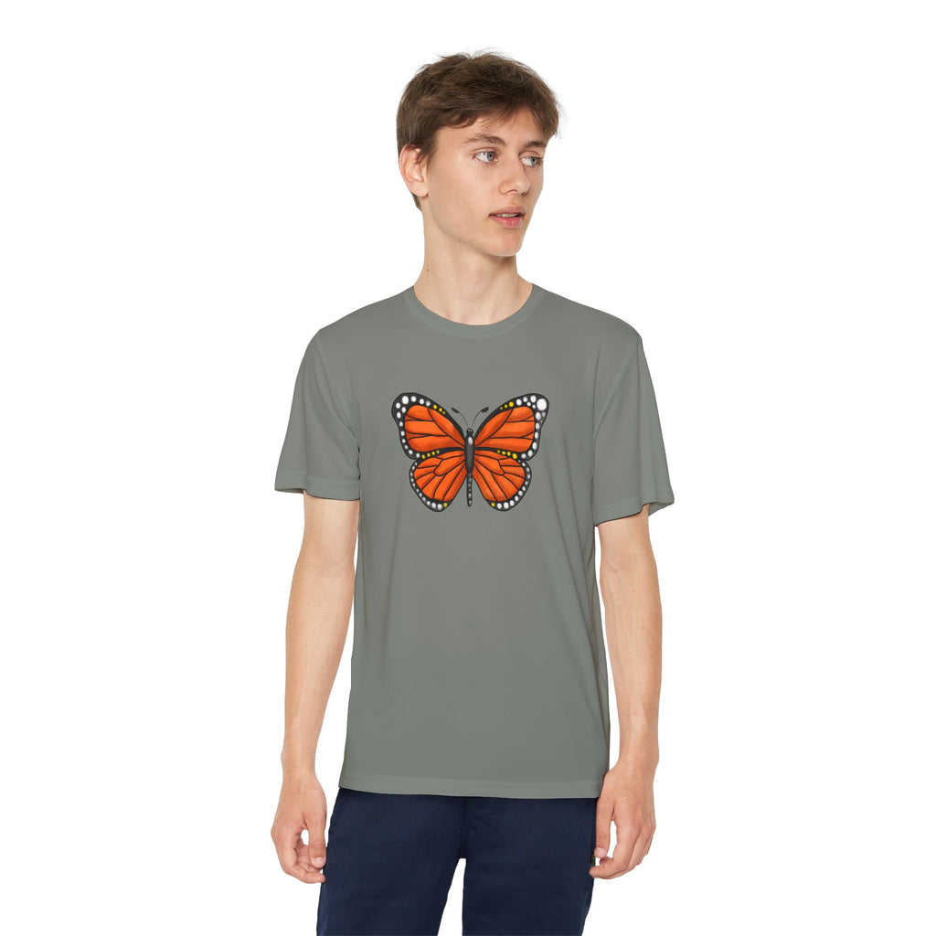 Butterffy Youth T-Shirt Sports Graphic Tee, Cool Athletic Shirt for Kids, Perfect for Sports Events, Team Spirit