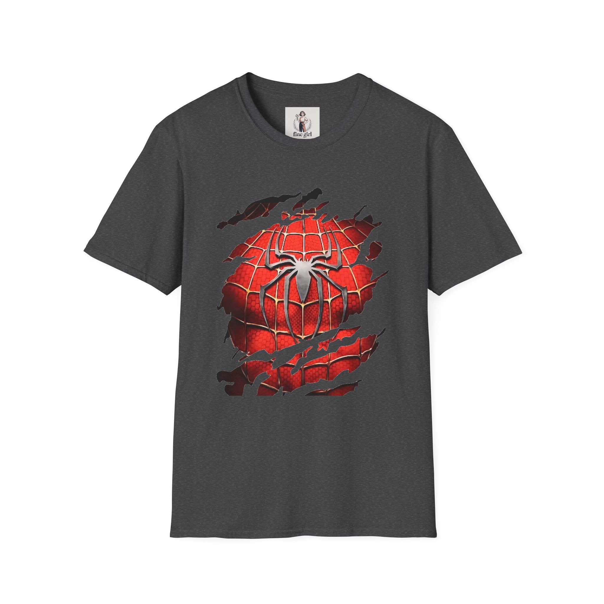 Spiderman Superhero Marvel Unisex Softstyle T-Shirt, Comic Book Tee, Geeky Clothing, Cosplay Costume Top