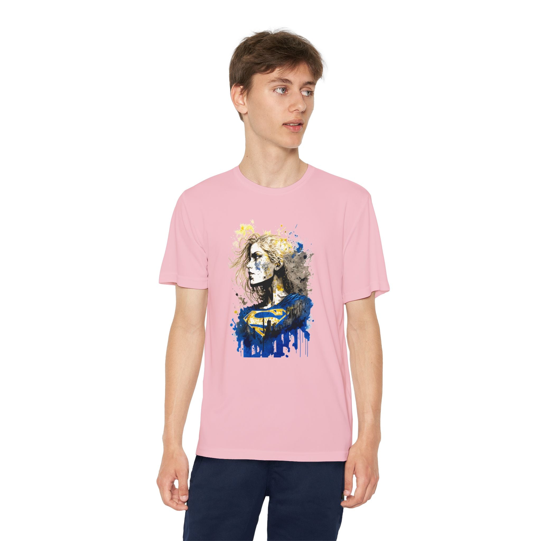Superhero Youth T-Shirt Sports Graphic Tee, Cool Athletic Shirt for Kids