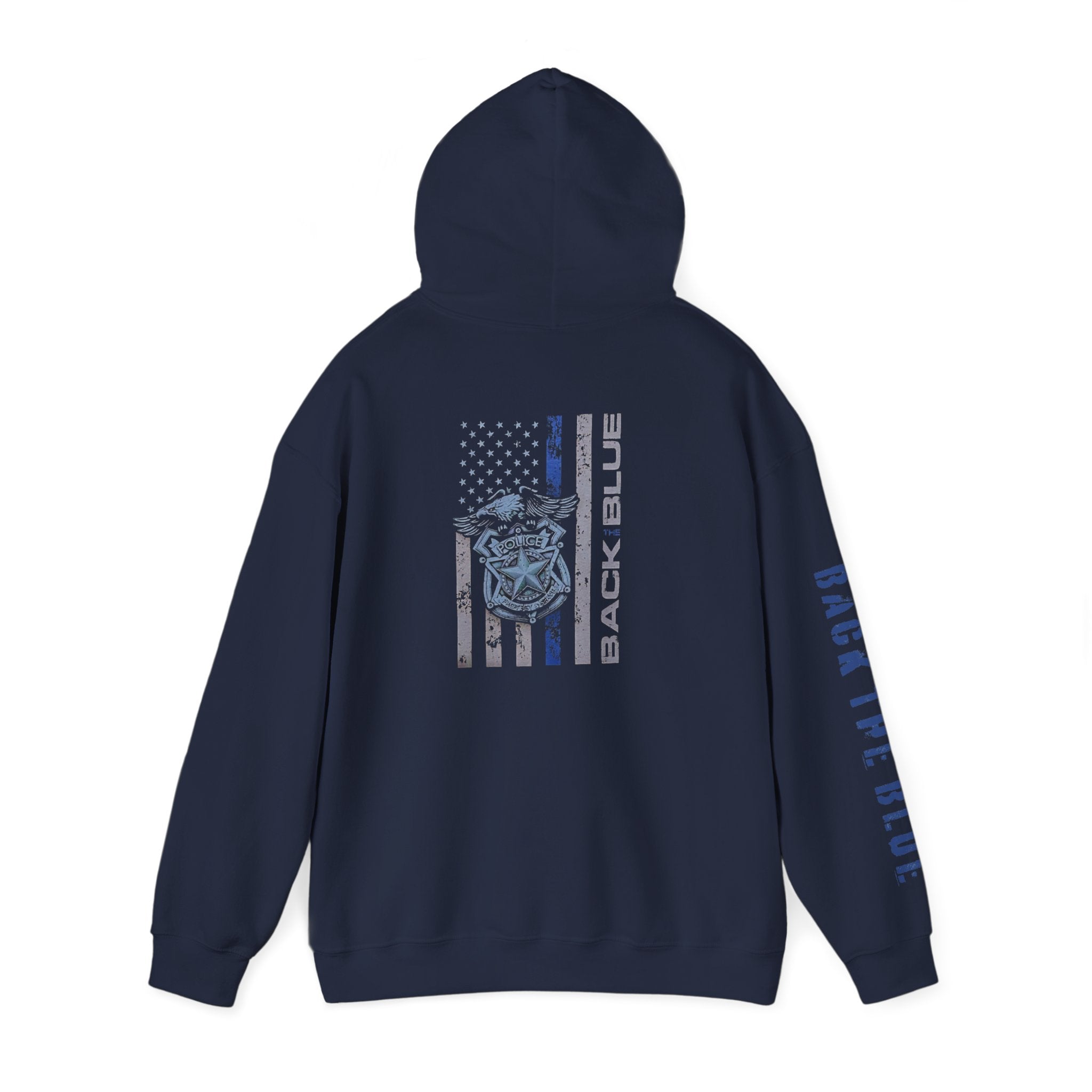 Patriotic Hoodie - Thin Blue Line Unisex Blend