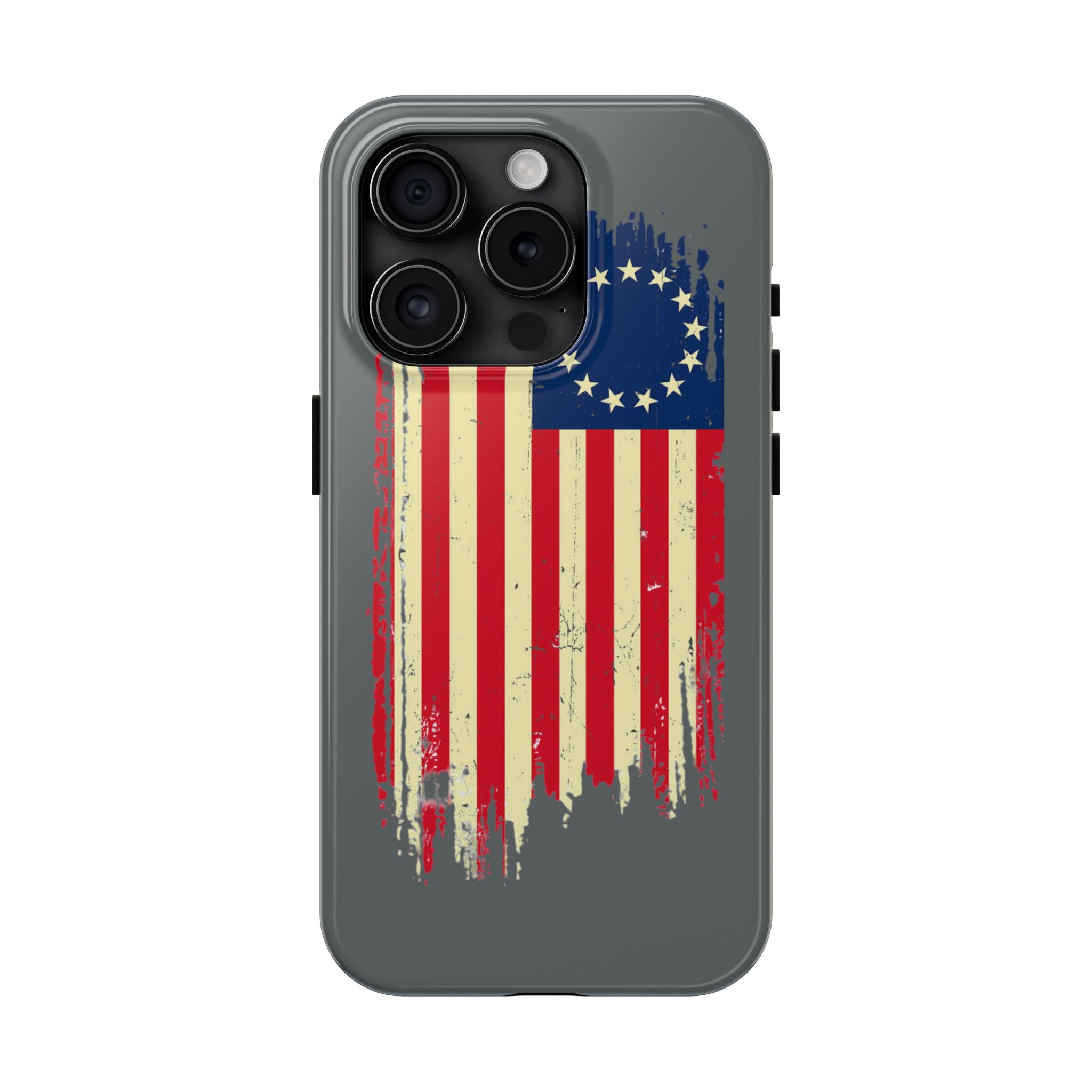 Patriotic Phone Cases with Vintage Flag Design, Tough Case for Independence Day, Memorial Day, 4th of July, Gift for Veterans, USA Pride