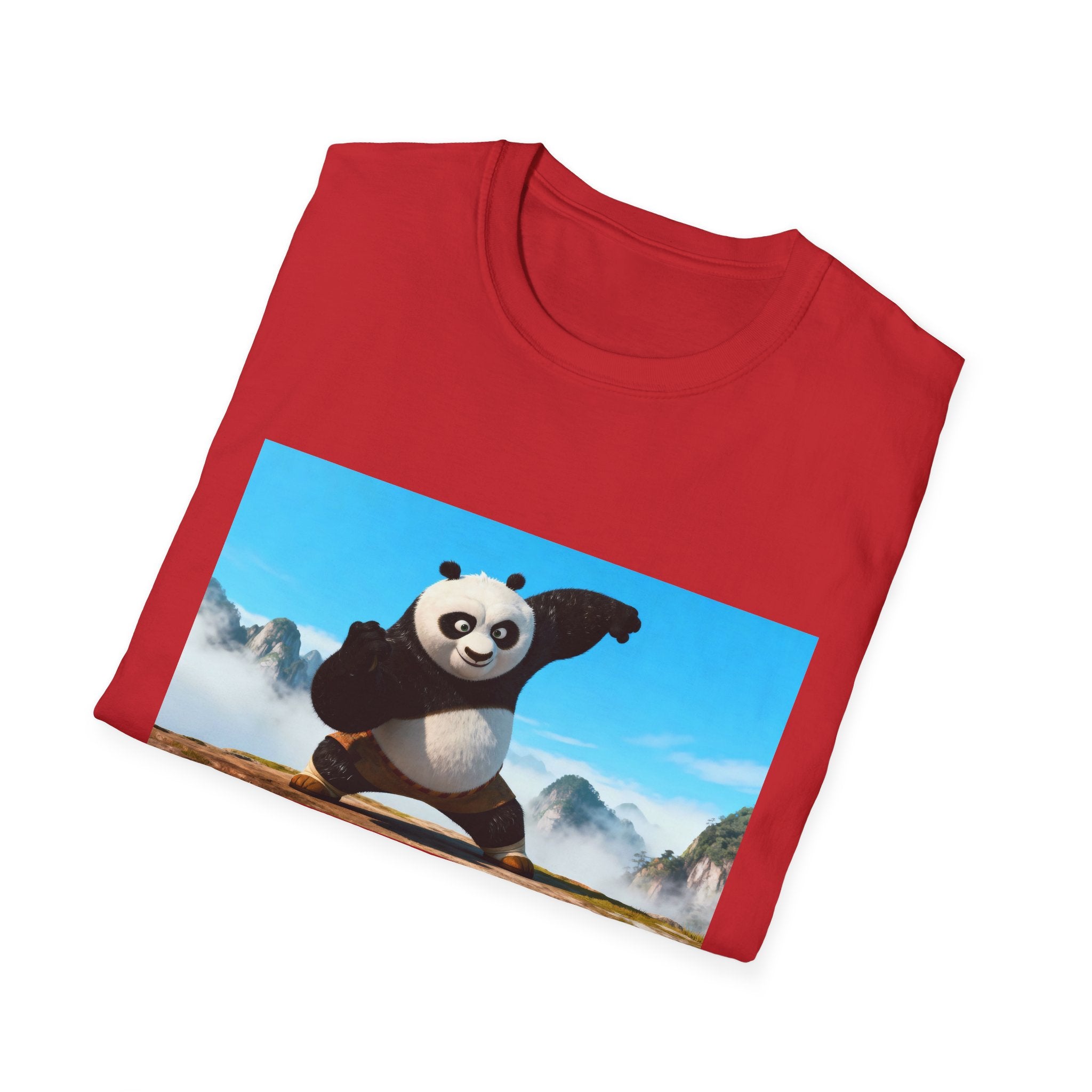 Kung Fu Panda Unisex Softstyle T-Shirt, DreamWorks Animation Youth Competitor Tee, Graphic Tee, Movie Fan Gift, Cult Classic Shirt, Comfy