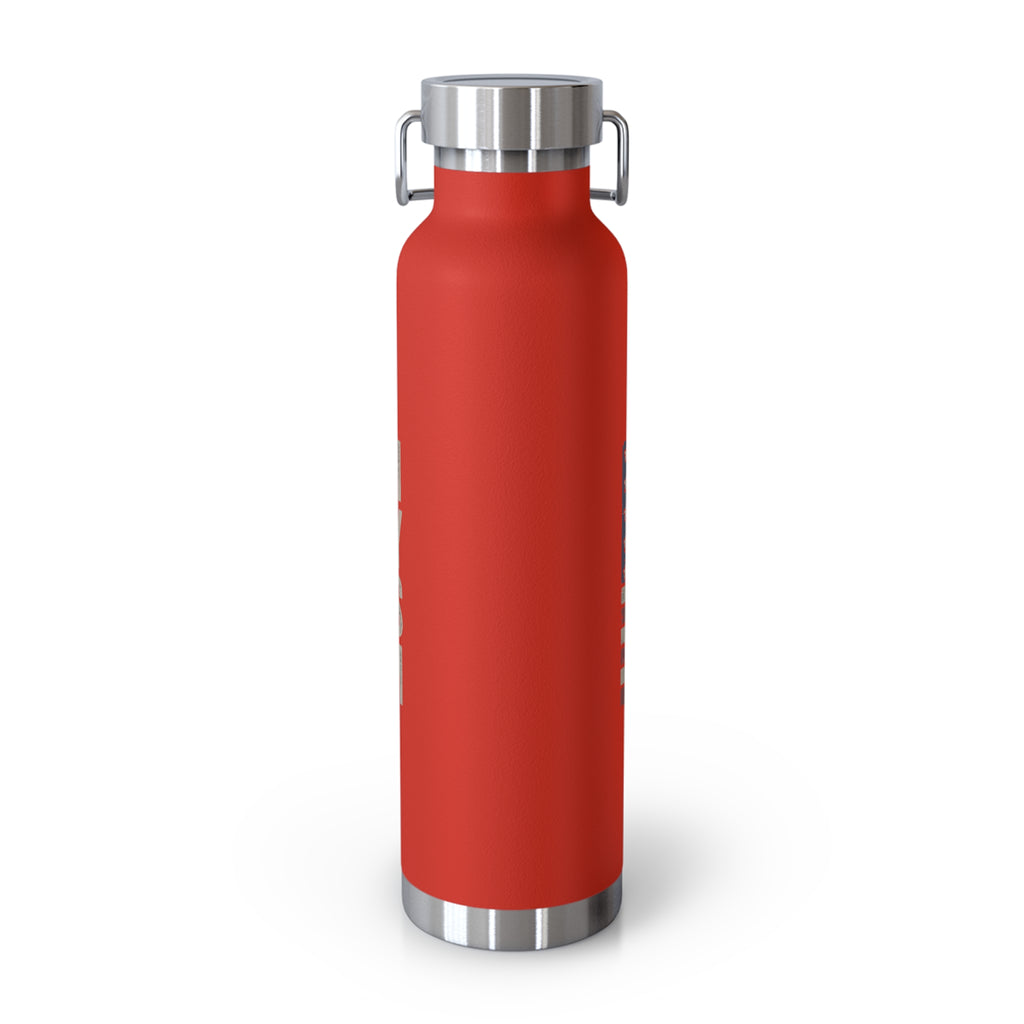 Faith Family Firearms Freedom Flag Patriotic Copper Insulated Water Bottle