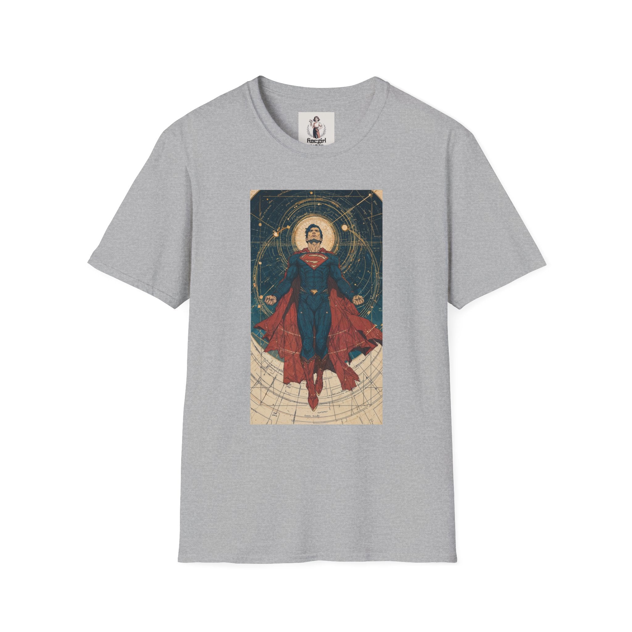 Superman Superhero Marvel Unisex Softstyle T-Shirt, Comic Book Tee, Geeky Clothing, Cosplay Costume Top