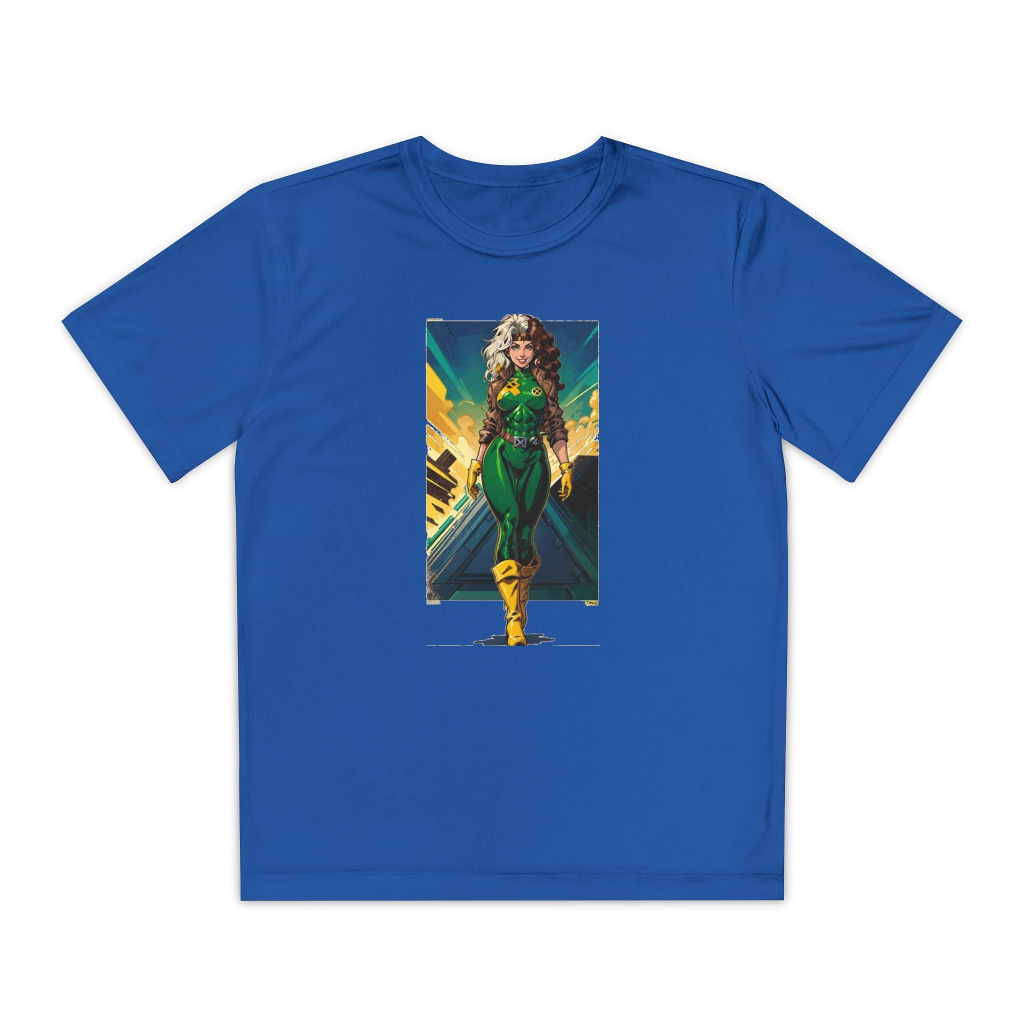 Superhero Youth T-Shirt Sports Graphic Tee, Cool Athletic Shirt for Kids
