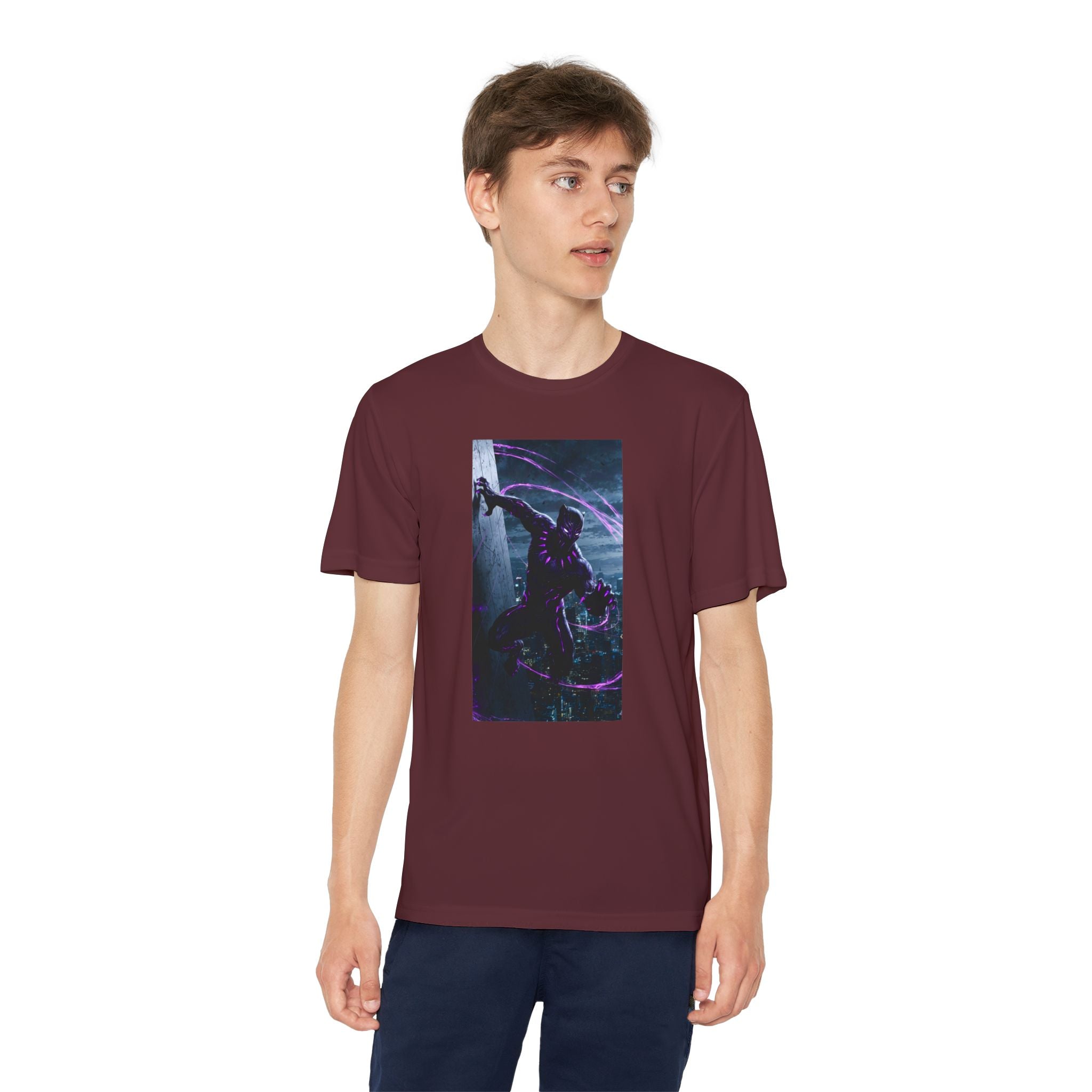 The Black Panther Superhero Marvel Patriotic, Kids Graphic T-Shirt, Boys Hero Top, Girls Comic Book Clothing, Birthday