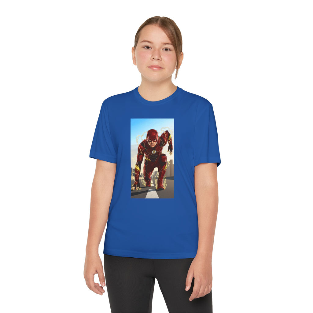 The Flash Superhero Marvel Youth T-Shirt, Kid's Superhero Tee, Children's Graphic Shirt, Comic Book Character Top, Kids Costume Apparel