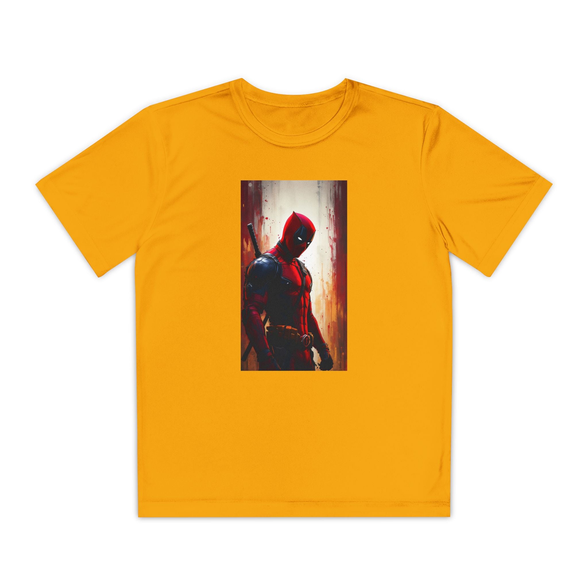 Deadpool Superhero Marvel Patriotic, Kids Graphic T-Shirt, Boys Hero Top, Girls Comic Book Clothing, Birthday