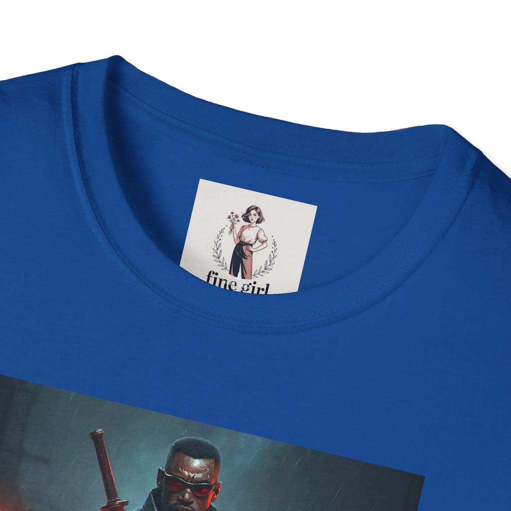 Blade Superhero Marvel Unisex Softstyle T-Shirt, Comic Book Tee, Geeky Clothing, Cosplay Costume Top
