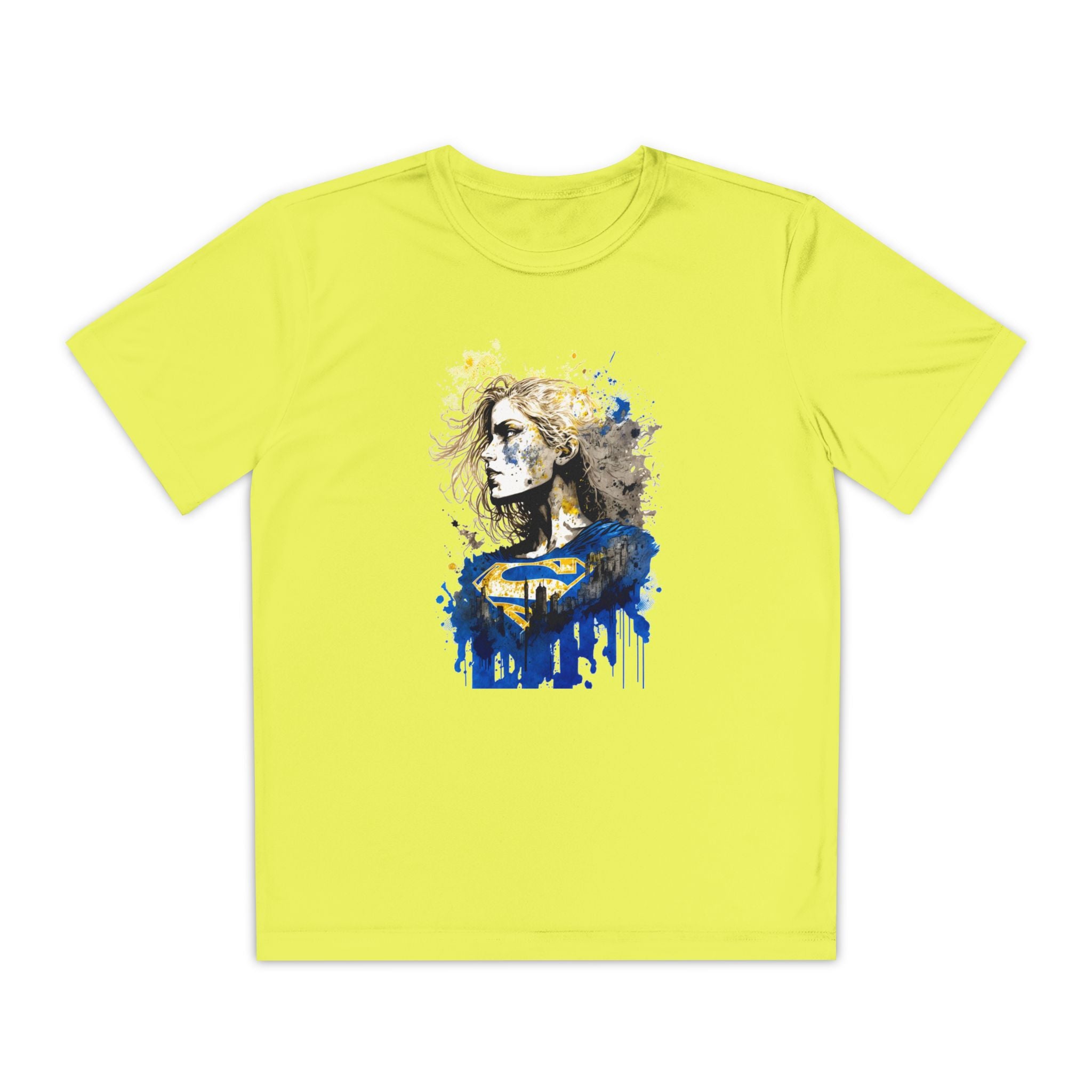Superhero Youth T-Shirt Sports Graphic Tee, Cool Athletic Shirt for Kids
