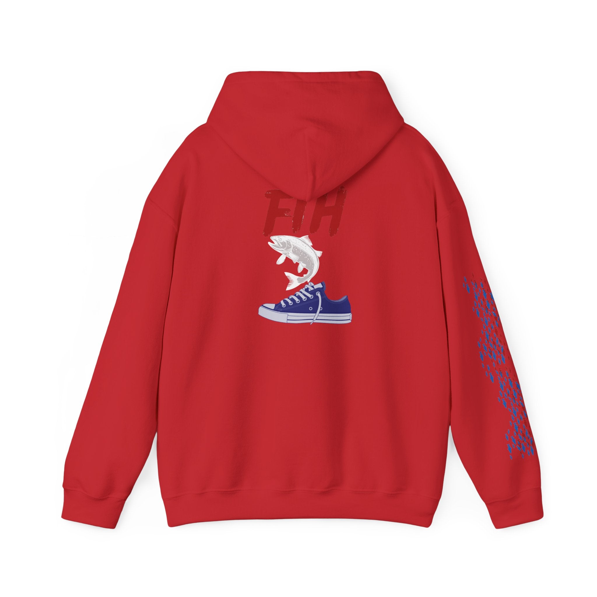 Fishing Patriotic Hoodie, American Flag Sweatshirt, Fisherman Gift, Outdoor Fishing Apparel, USA Pride Jumper