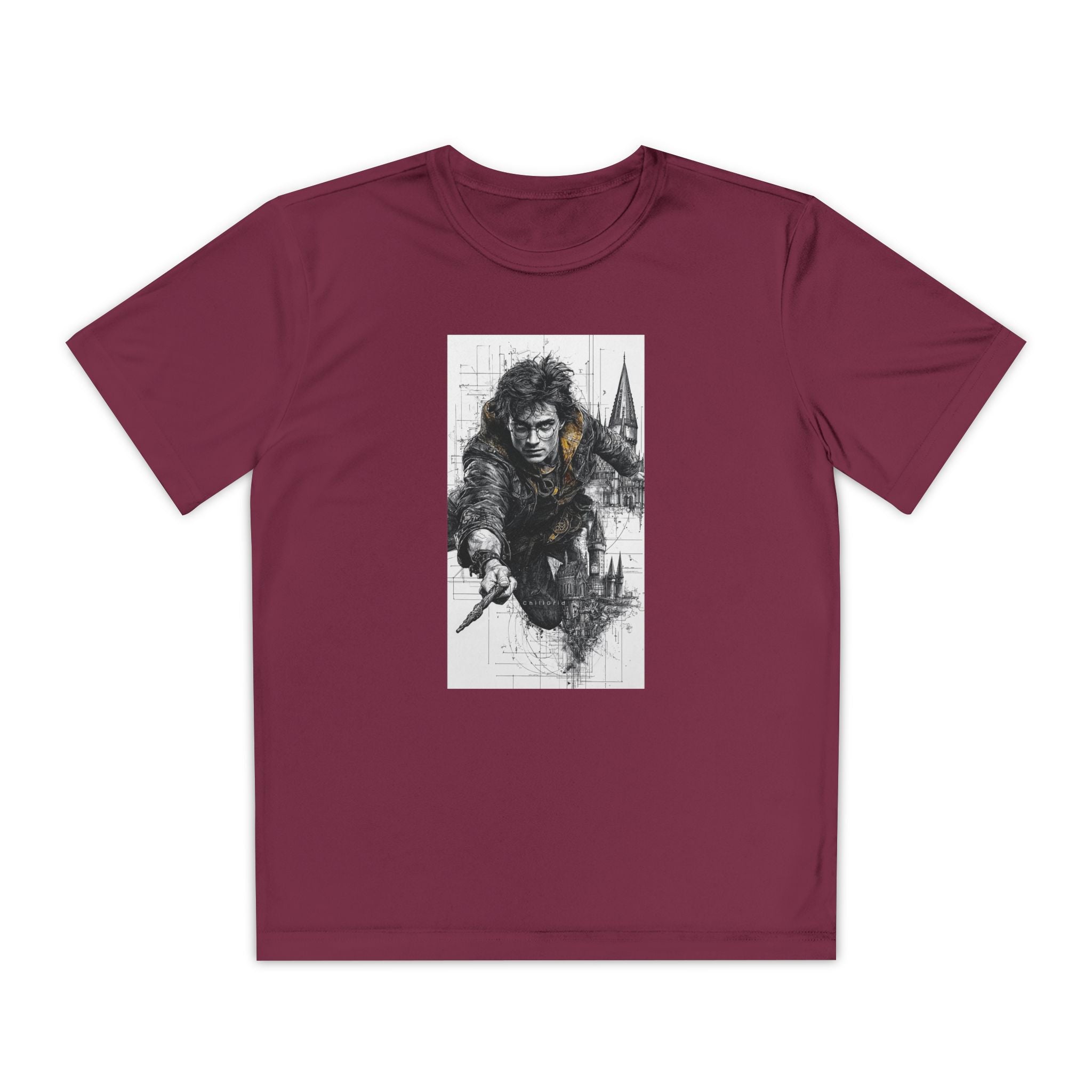 Youth Competitor Tee - Harry Potter, Wizard School Shirt, Magical Kids Top, Hogwarts Fan Gift, Sorcerer's Stone T-Shirt