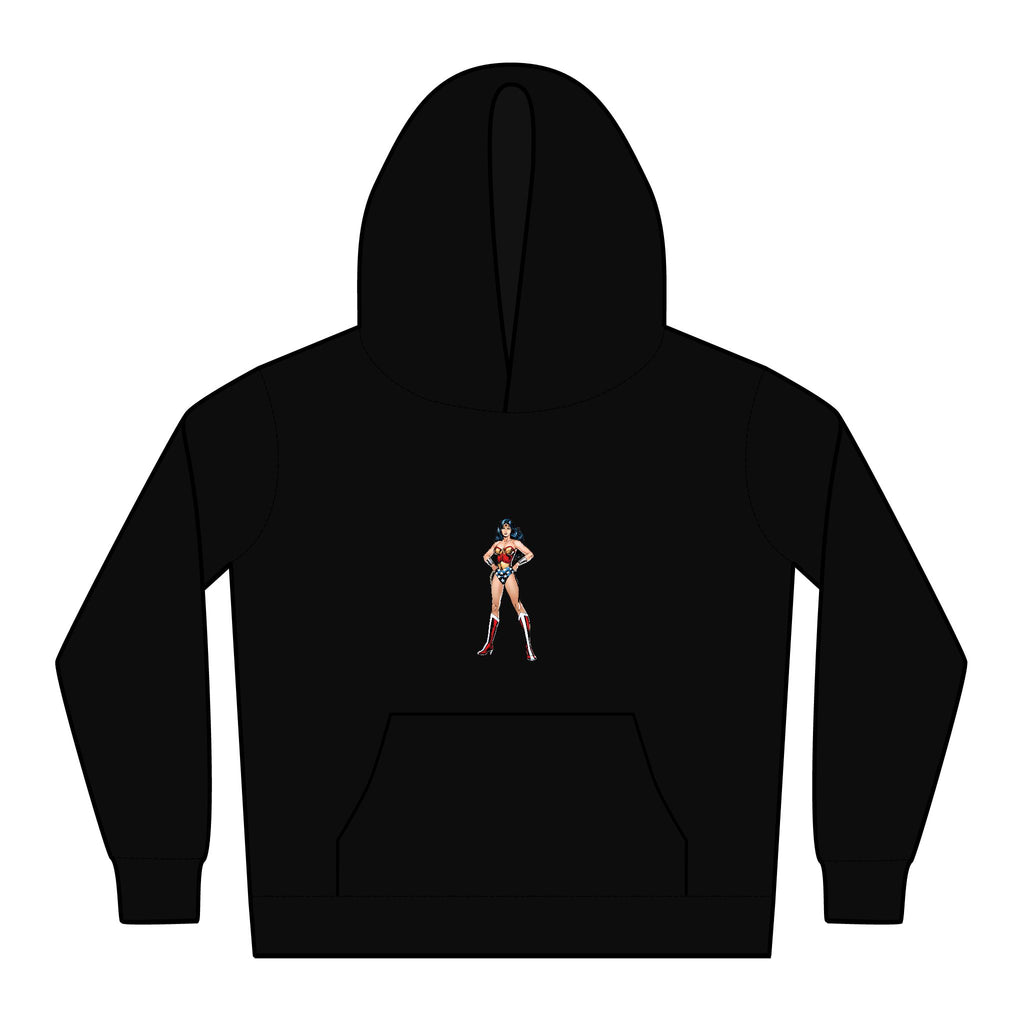 Wonder Woman Kids Chill Hoodie, Cozy Pullover, Stylish Youth Sweatshirt, Fun Colorful Hoodie, Comfortable Layering Piece