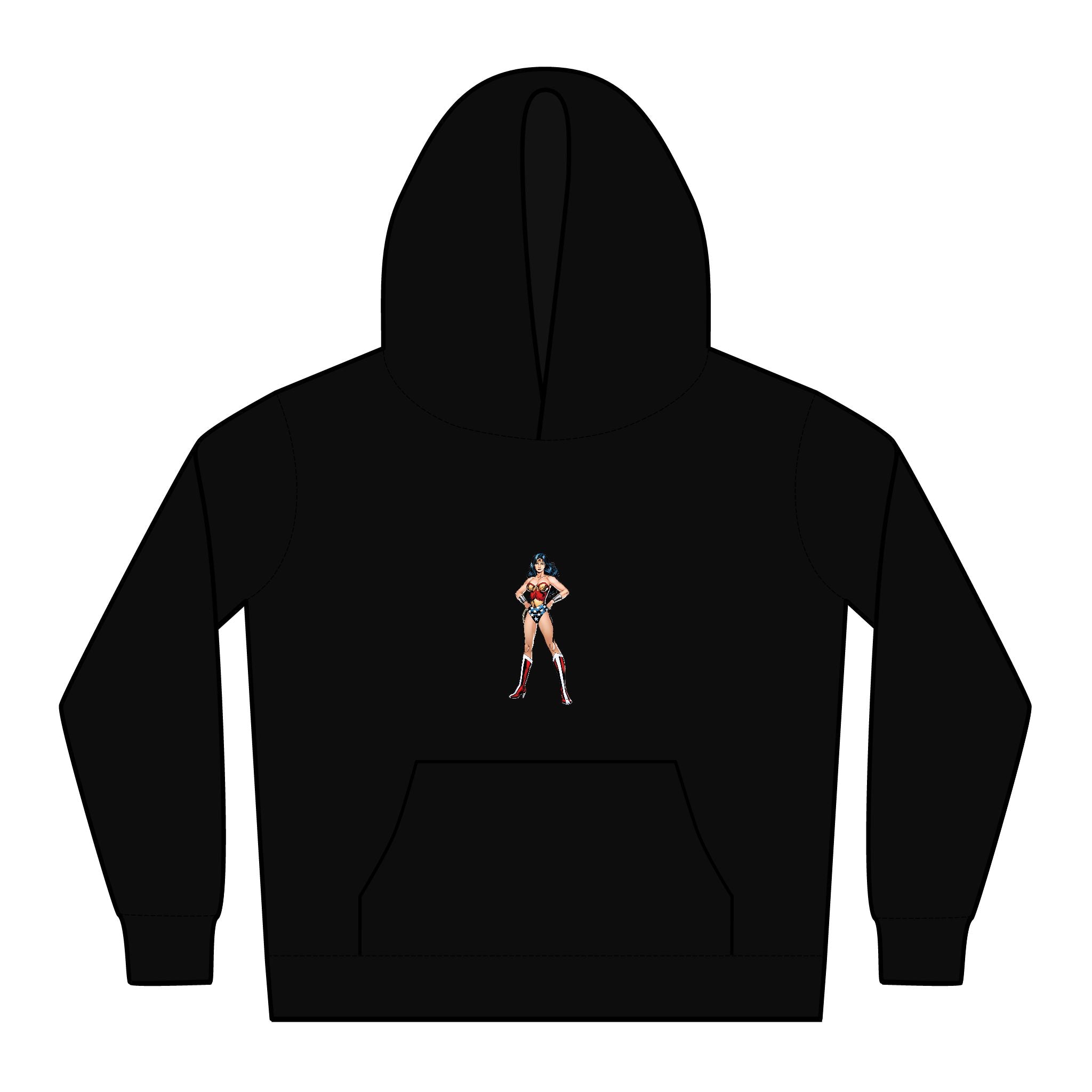 Wonder Woman Kids Chill Hoodie, Cozy Pullover, Stylish Youth Sweatshirt, Fun Colorful Hoodie, Comfortable Layering Piece