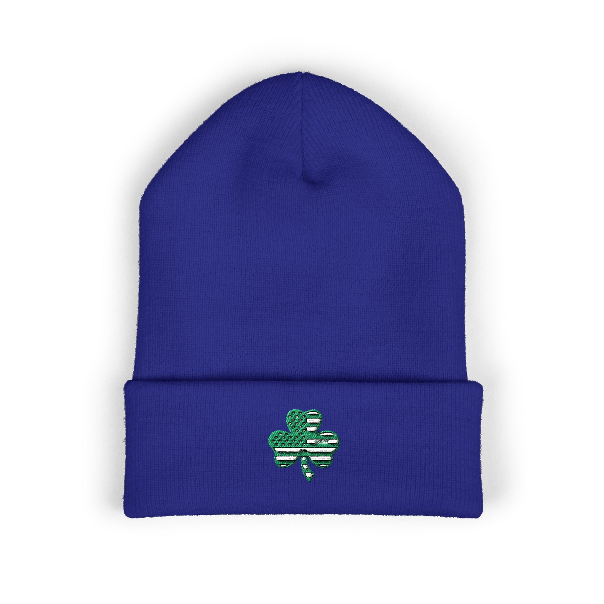 St. Patrick's Day 4-Leaf Clover Embroidered Beanie