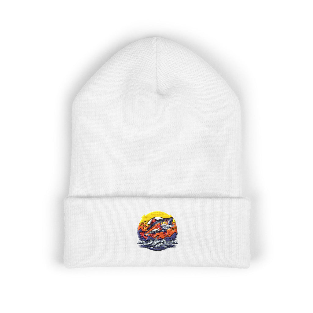 Embroidered Fishing Beanie, Fisherman Gift, Outdoor Apparel, Fishing Gear, Angler Hat, Fishing Lure Beanie