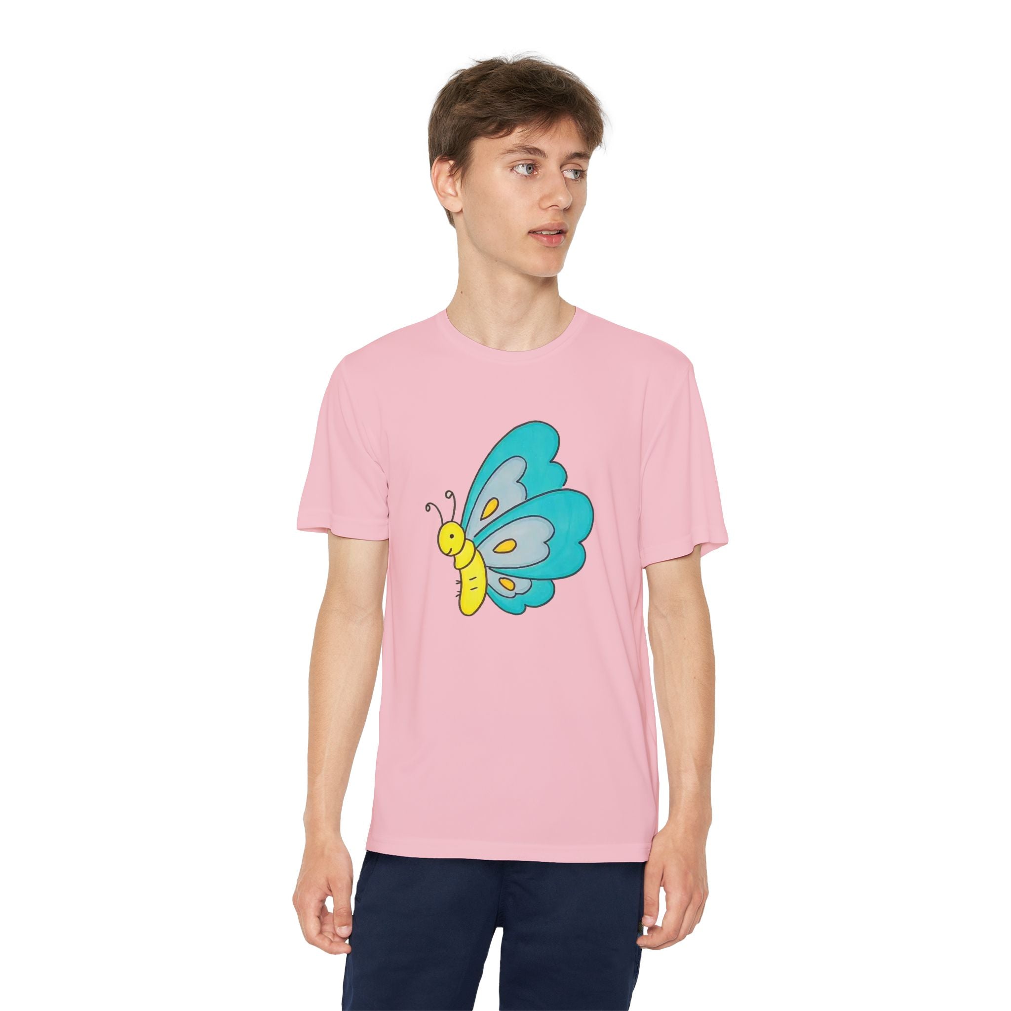 Butterffy Youth T-Shirt Sports Graphic Tee, Cool Athletic Shirt for Kids, Perfect for Sports Events, Team Spirit