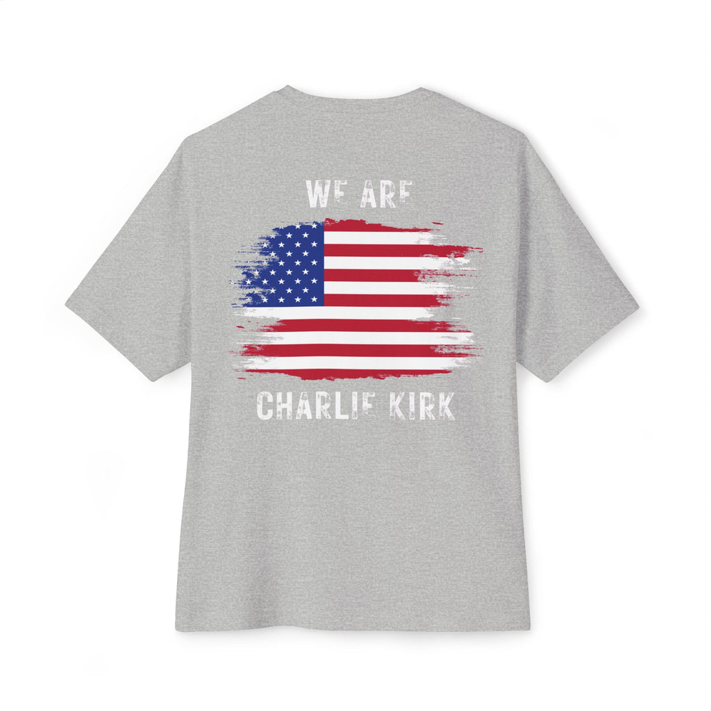 Charlie Kirk Unisex Oversized Boxy Tee
