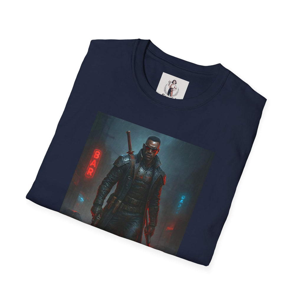 Blade Superhero Marvel Unisex Softstyle T-Shirt, Comic Book Tee, Geeky Clothing, Cosplay Costume Top