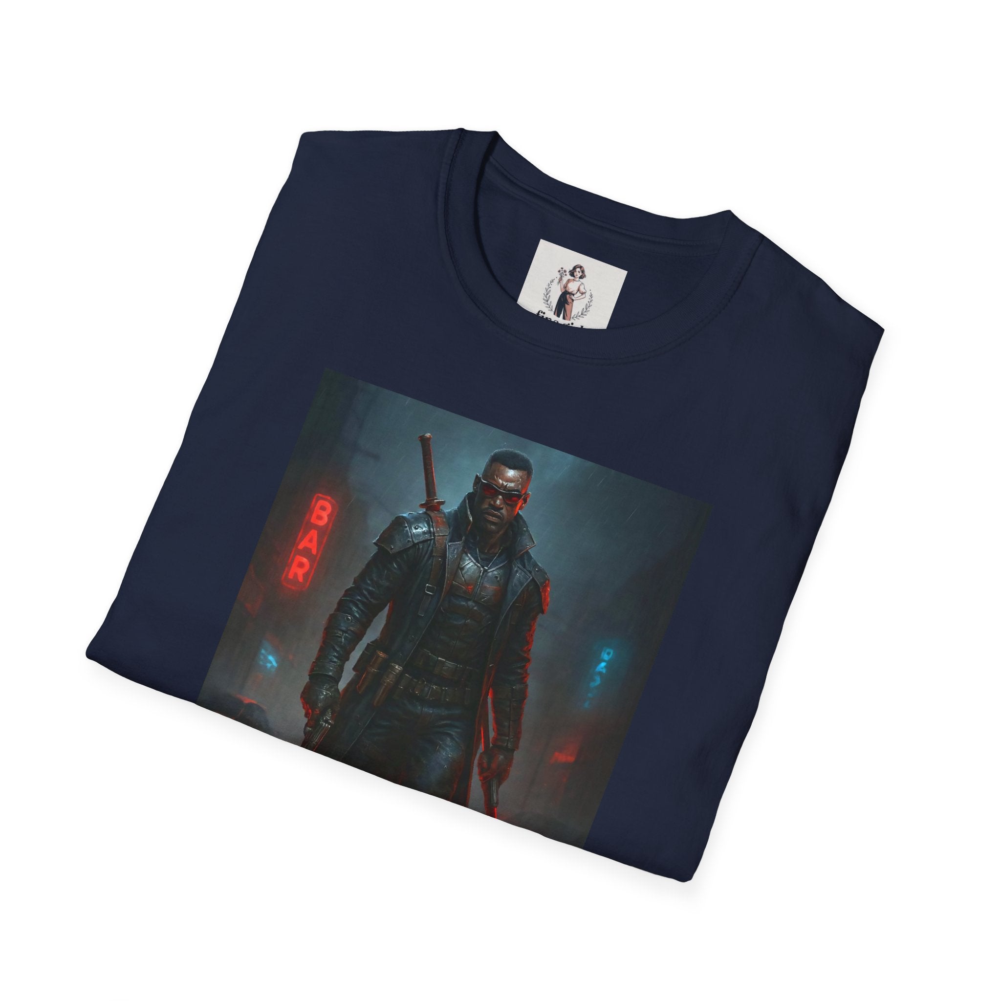 Blade Superhero Marvel Unisex Softstyle T-Shirt, Comic Book Tee, Geeky Clothing, Cosplay Costume Top