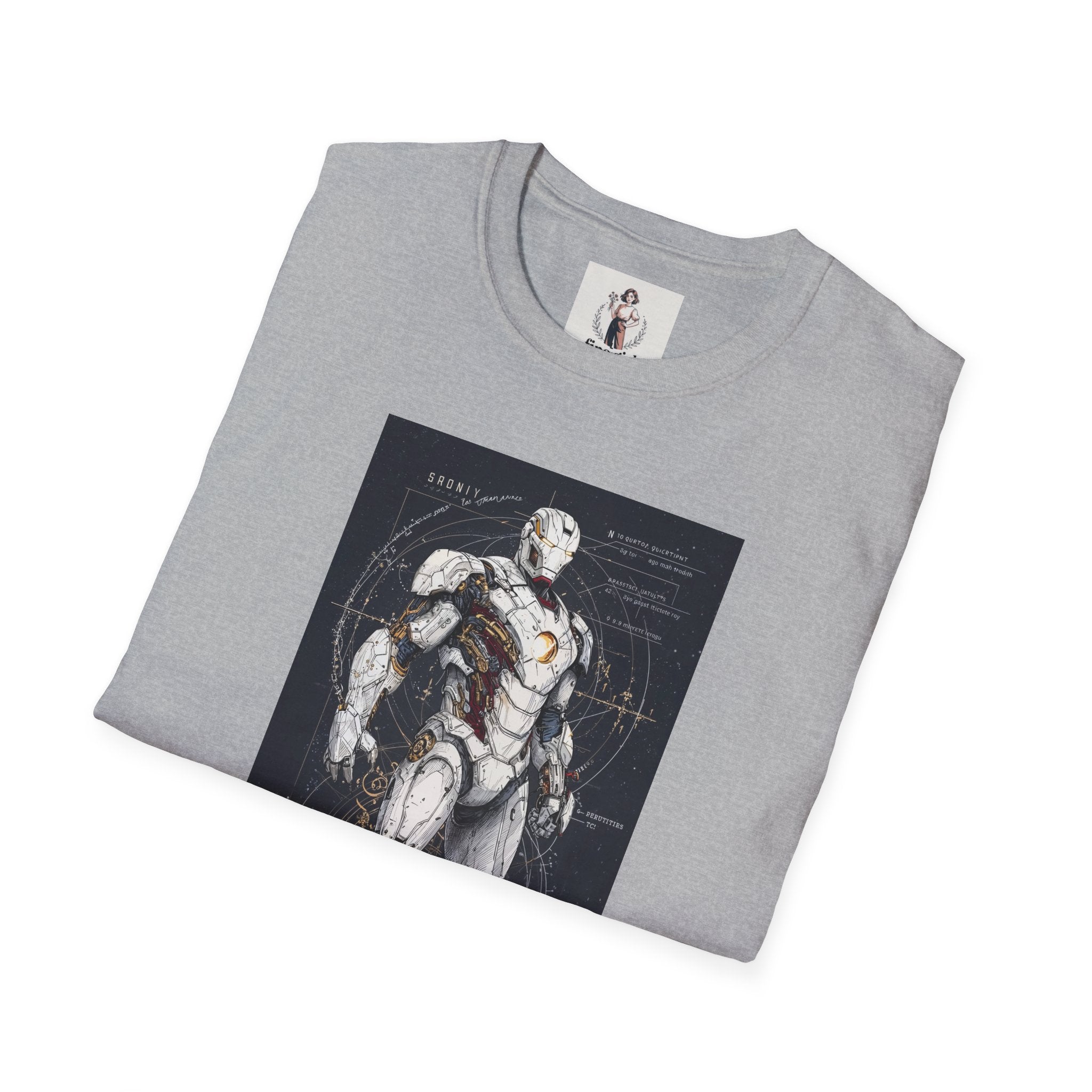 Ironman Superhero Marvel Unisex Softstyle T-Shirt, Comic Book Tee, Geeky Clothing, Cosplay Costume Top
