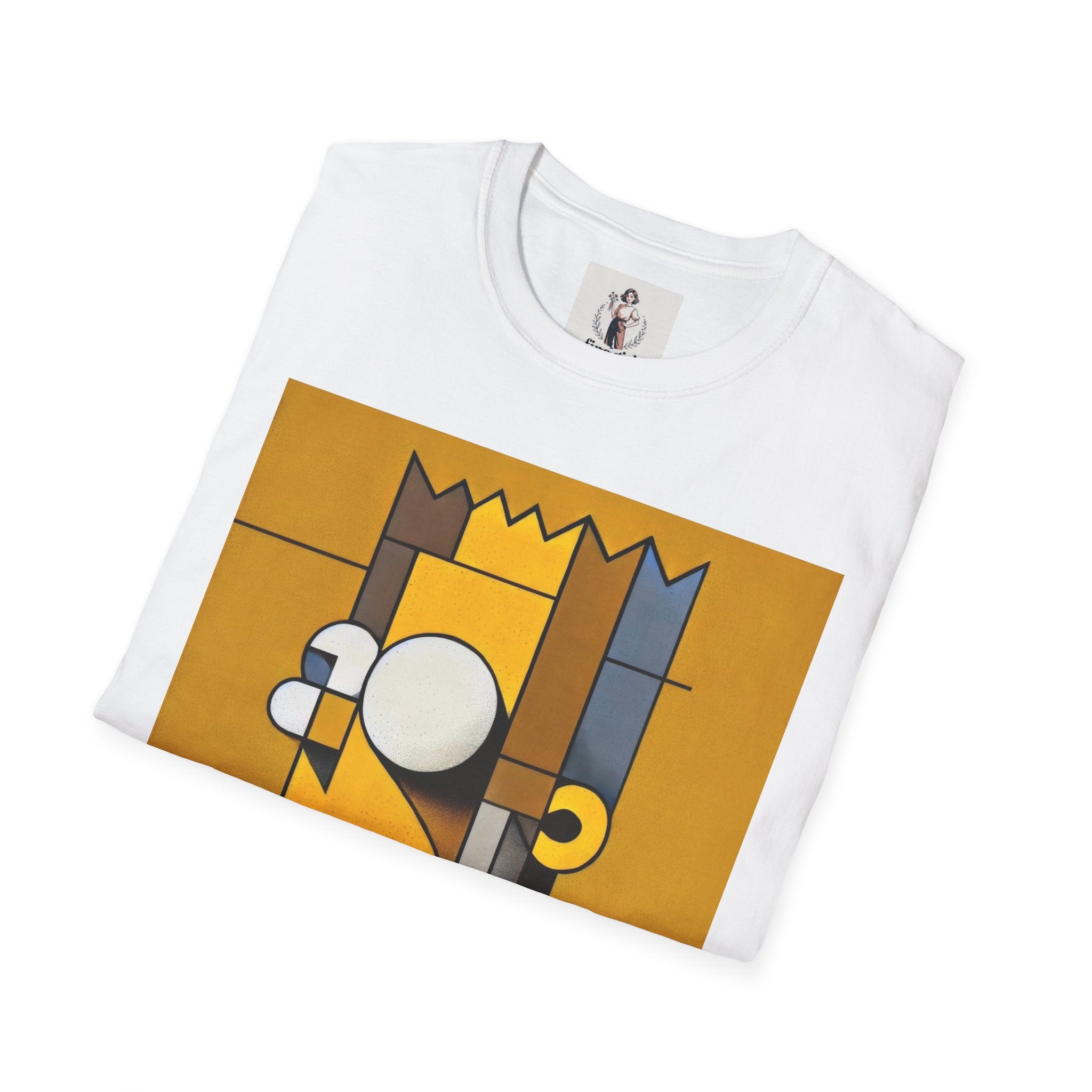 Bart Simpson TV Themed T-Shirt Unisex Softstyle T-Shirt