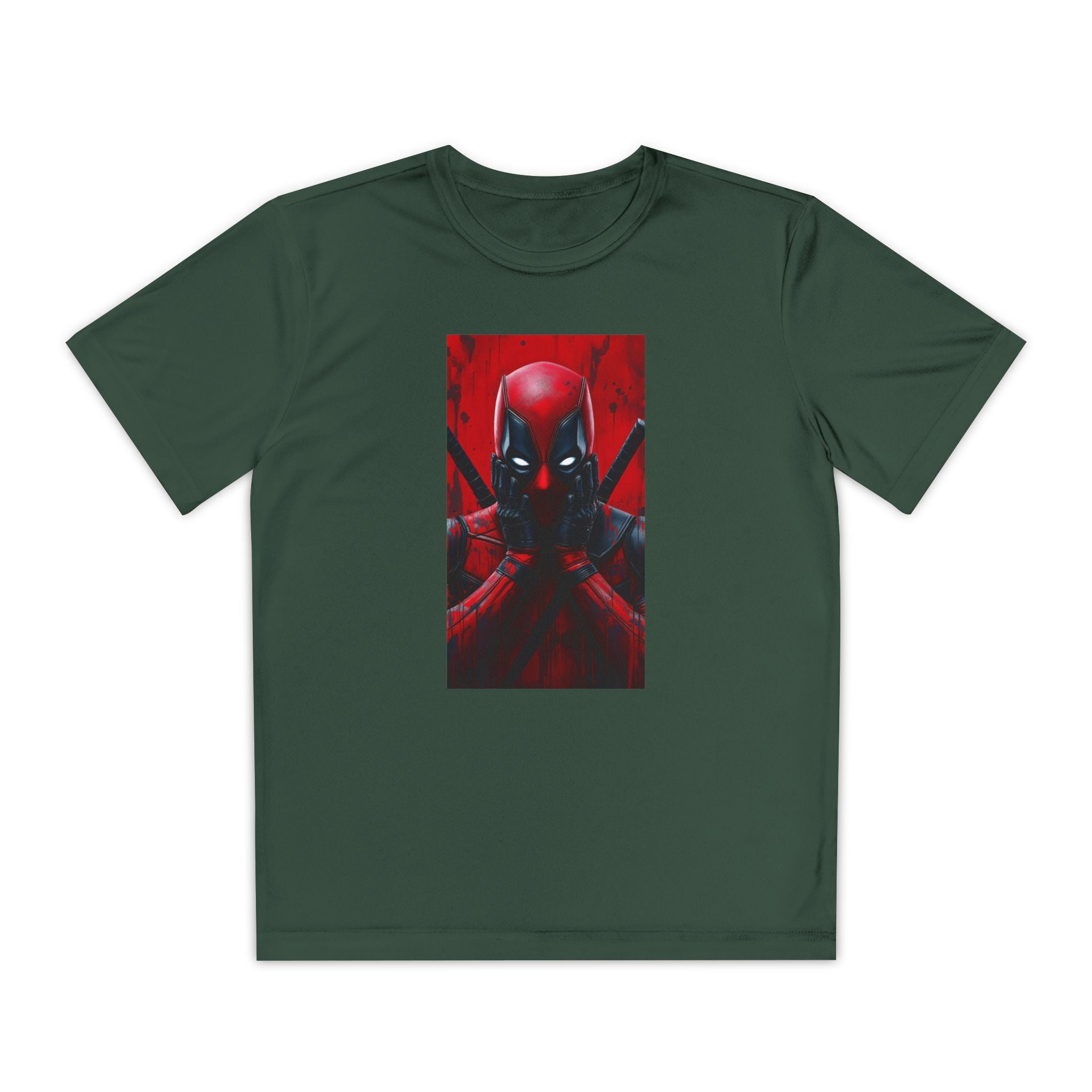 Deadpool Superhero Marvel Patriotic, Kids Graphic T-Shirt, Boys Hero Top, Girls Comic Book Clothing, Birthday