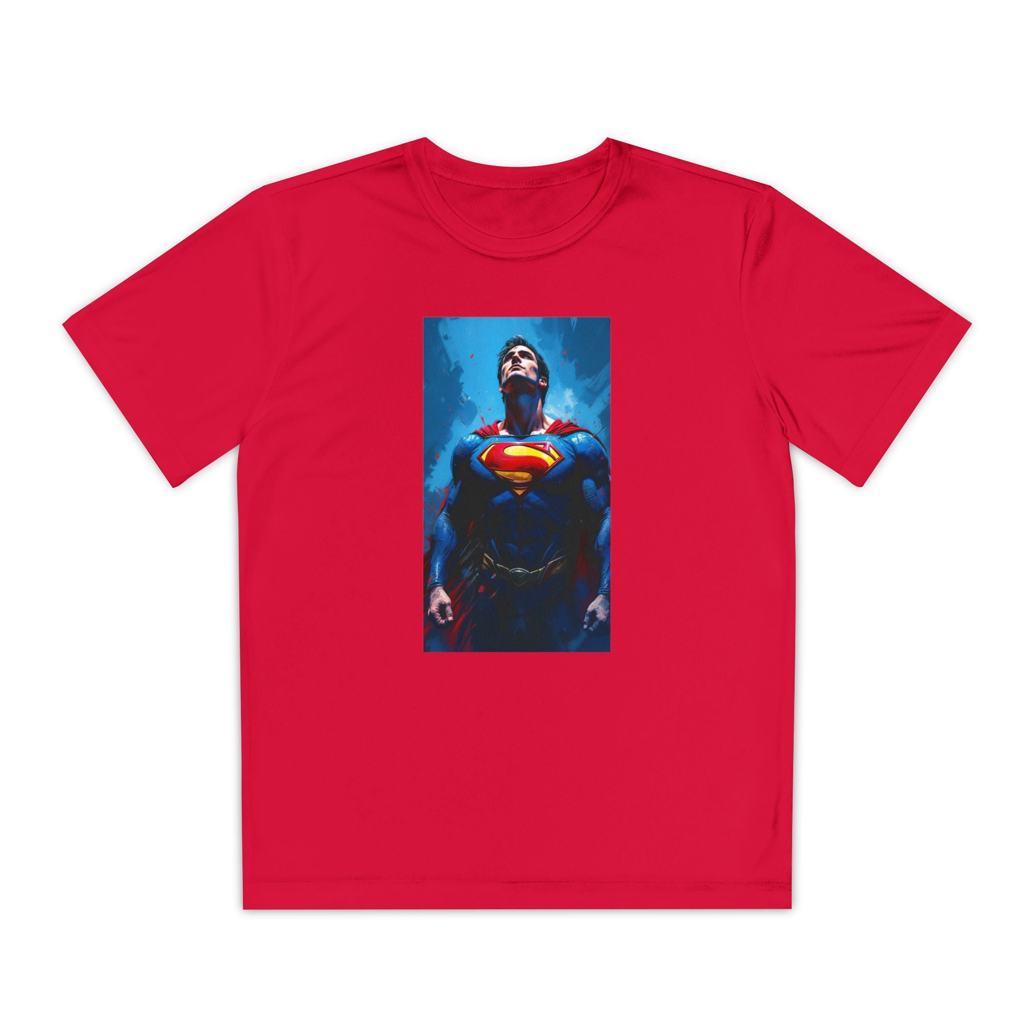 Superman Superhero Marvel T-Shirt, Youth Competitor Tee,  Kids Comic Book Hero Top, Children's Graphic Tee, Youth Super Power T-Shirt