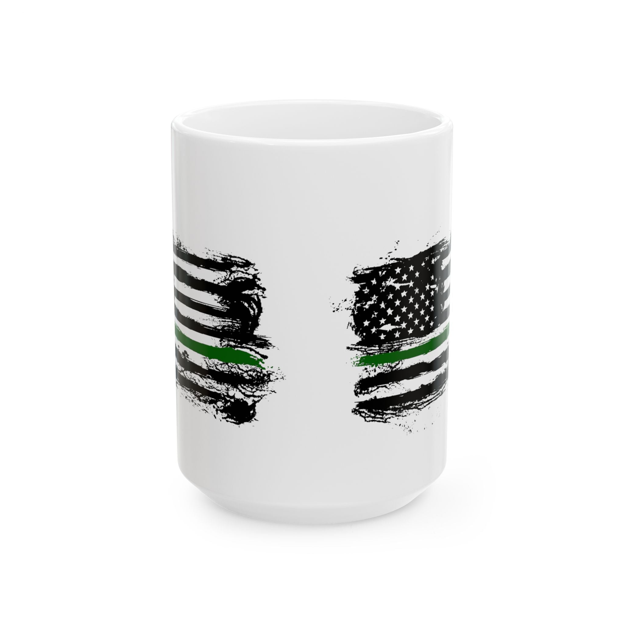 Thin Green Line Flag Patriotic Coffee & Tea Mug