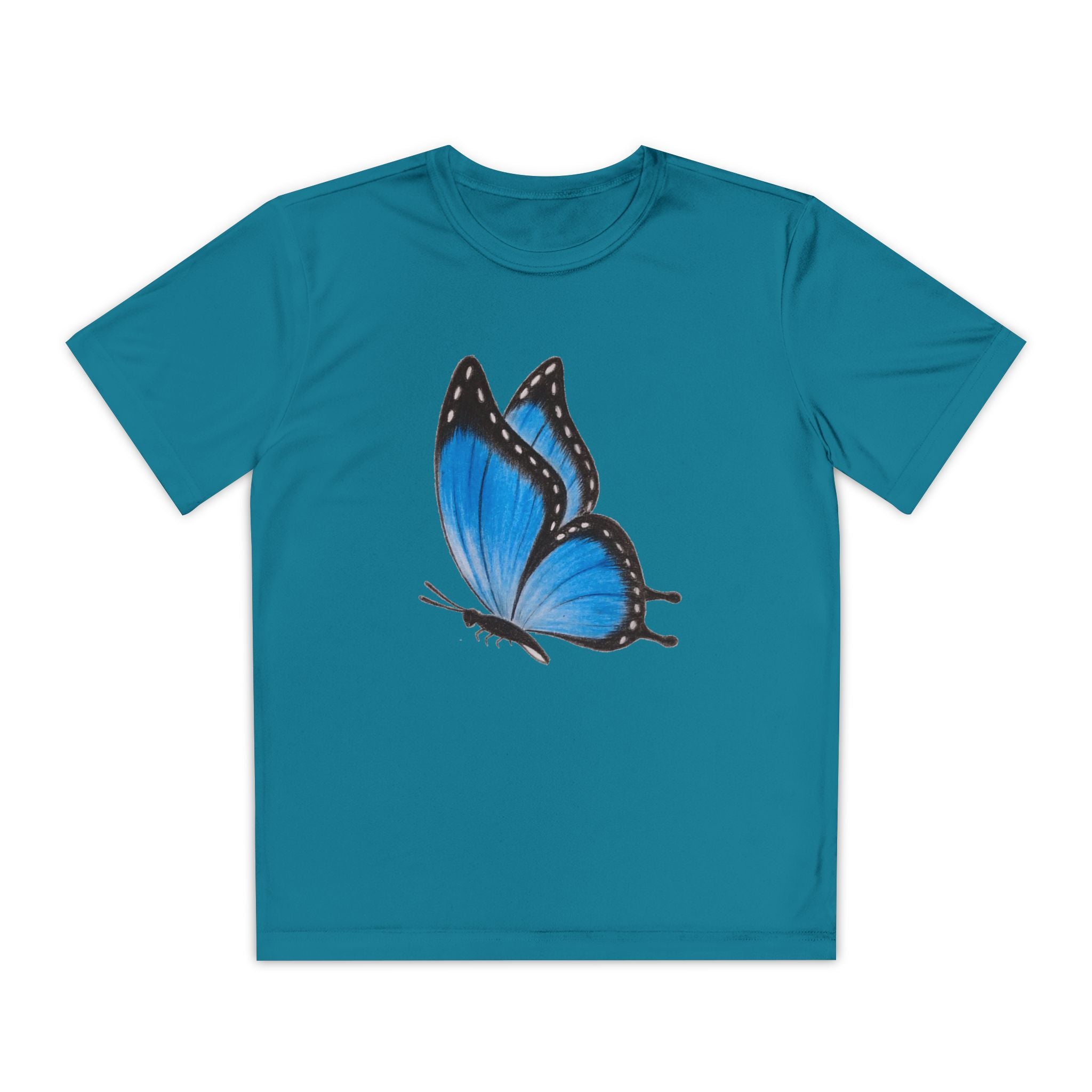 Butterffy Youth T-Shirt Sports Graphic Tee, Cool Athletic Shirt for Kids, Perfect for Sports Events, Team Spirit