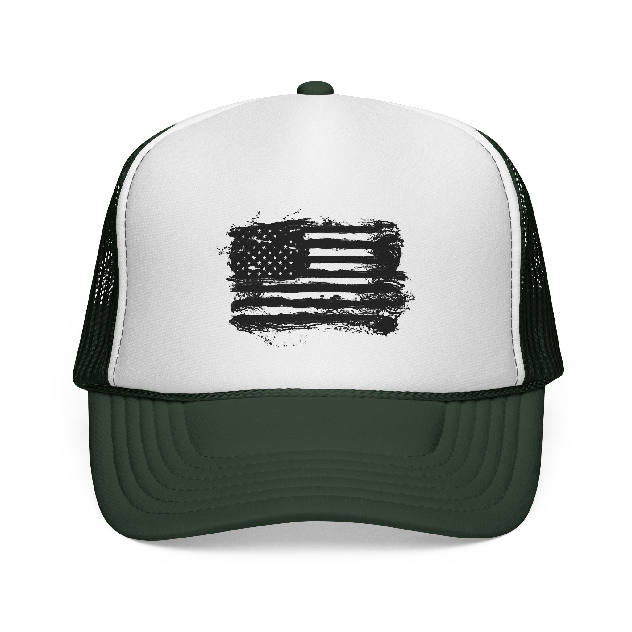 Patriotic Trucker Cap with American Flag Design, USA Hat, Summer Fashion, Outdoors Gear, Gift for Veterans, BBQ, 4th of July