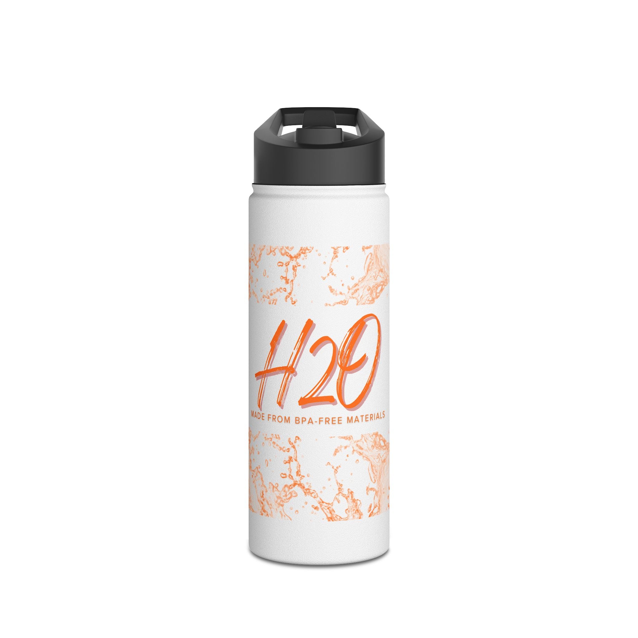 H2O Stainless Steel Water Bottle, Eco-Friendly Hydration for Travel, Sports, Yoga, Gifts, Outdoor Adventures