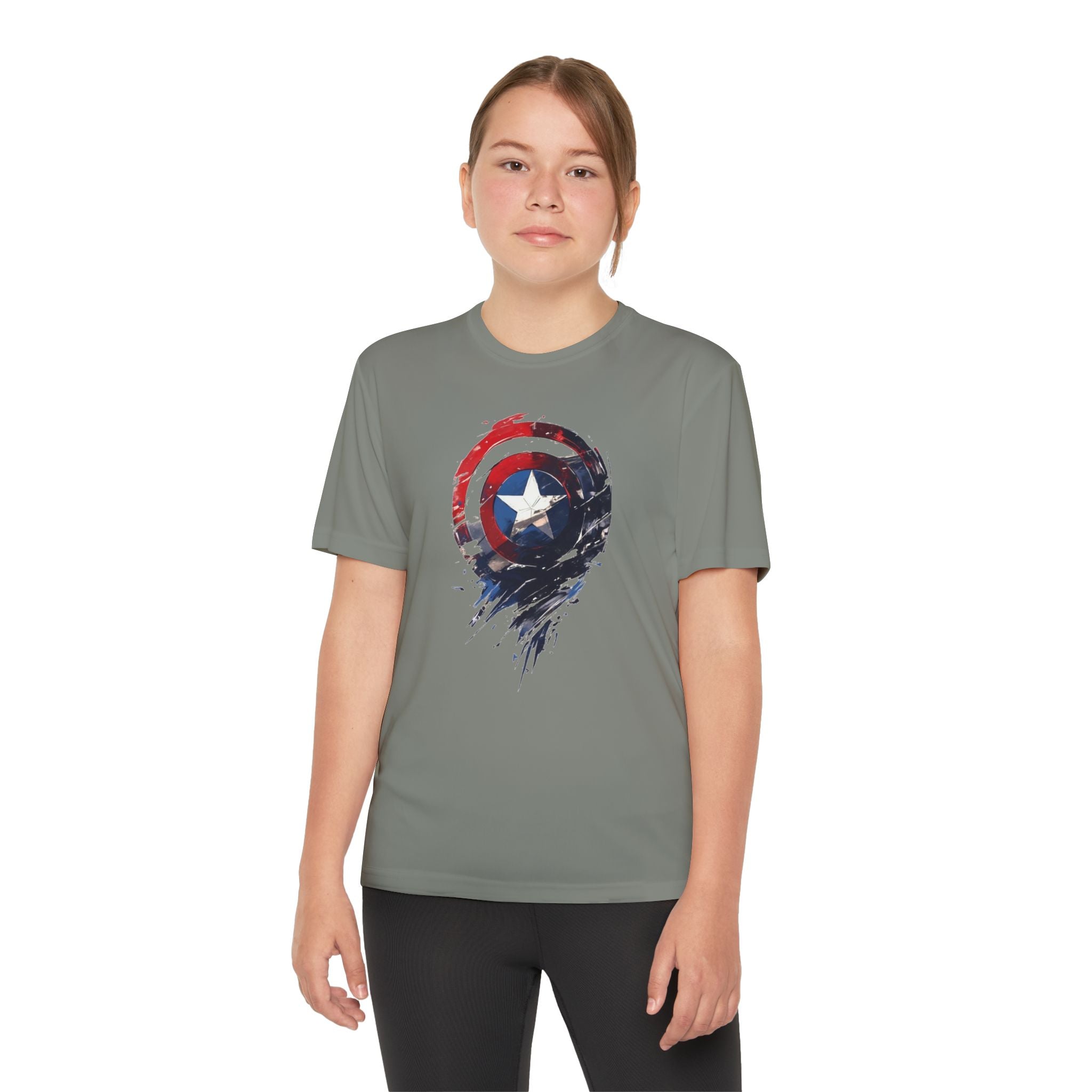 Advengers Youth T-Shirt Sports Graphic Tee, Cool Athletic Shirt for Kids