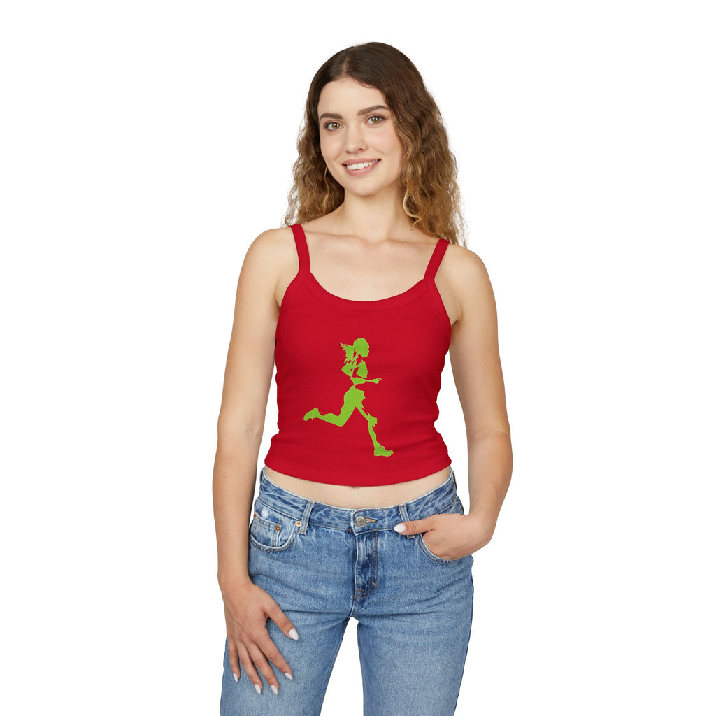 Running Woman Tank Top, Athletic Workout Top, Fitness Sleeveless Shirt, Jogging Muscle Tee, Exercise Gym Cami