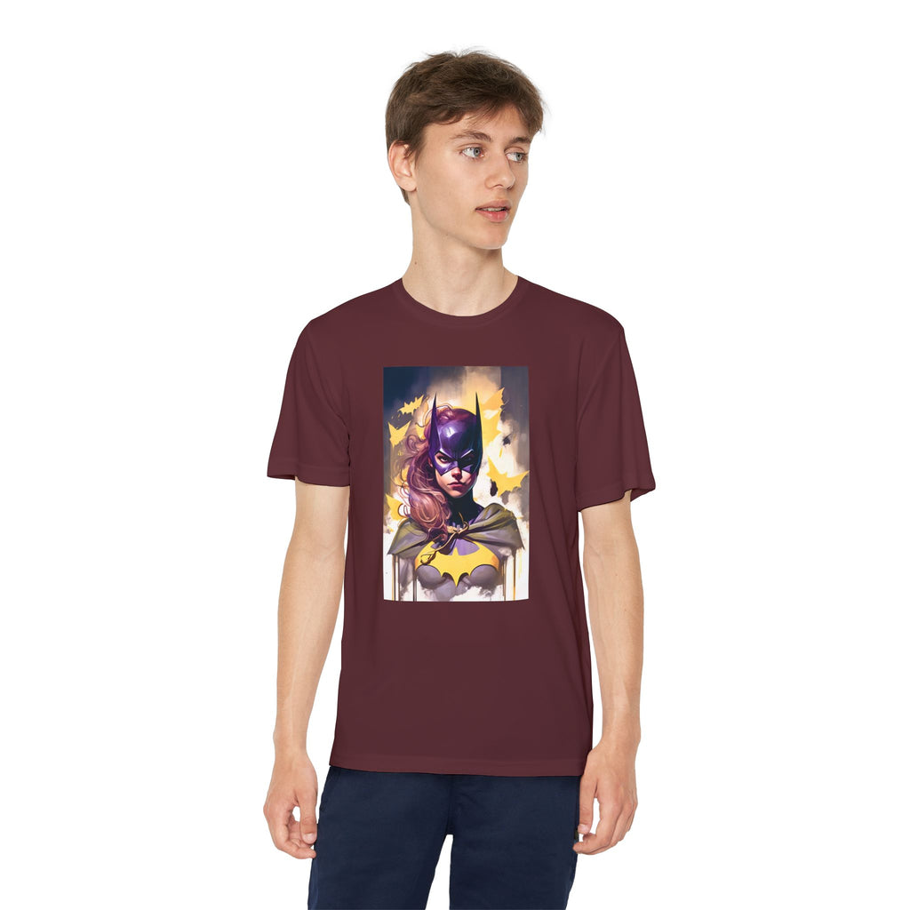 Superhero Youth T-Shirt Sports Graphic Tee, Cool Athletic Shirt for Kids