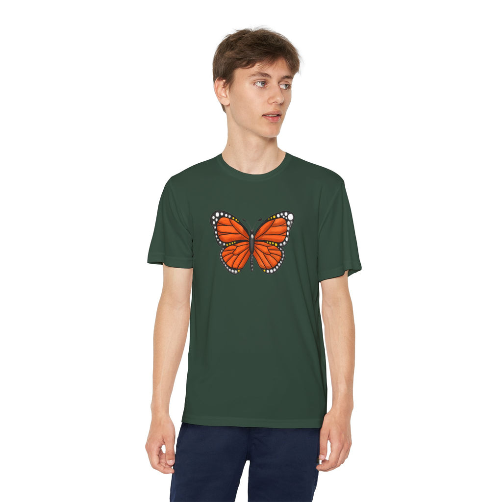 Butterffy Youth T-Shirt Sports Graphic Tee, Cool Athletic Shirt for Kids, Perfect for Sports Events, Team Spirit