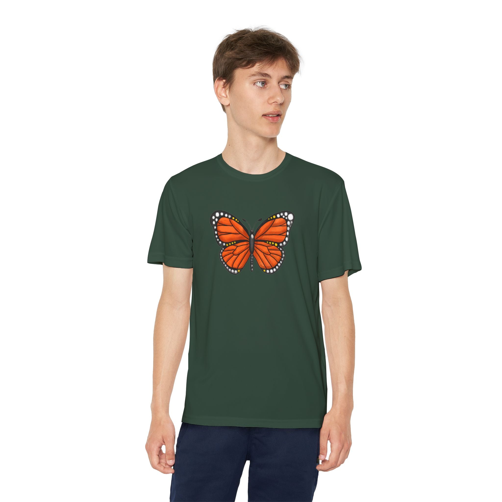 Butterffy Youth T-Shirt Sports Graphic Tee, Cool Athletic Shirt for Kids, Perfect for Sports Events, Team Spirit