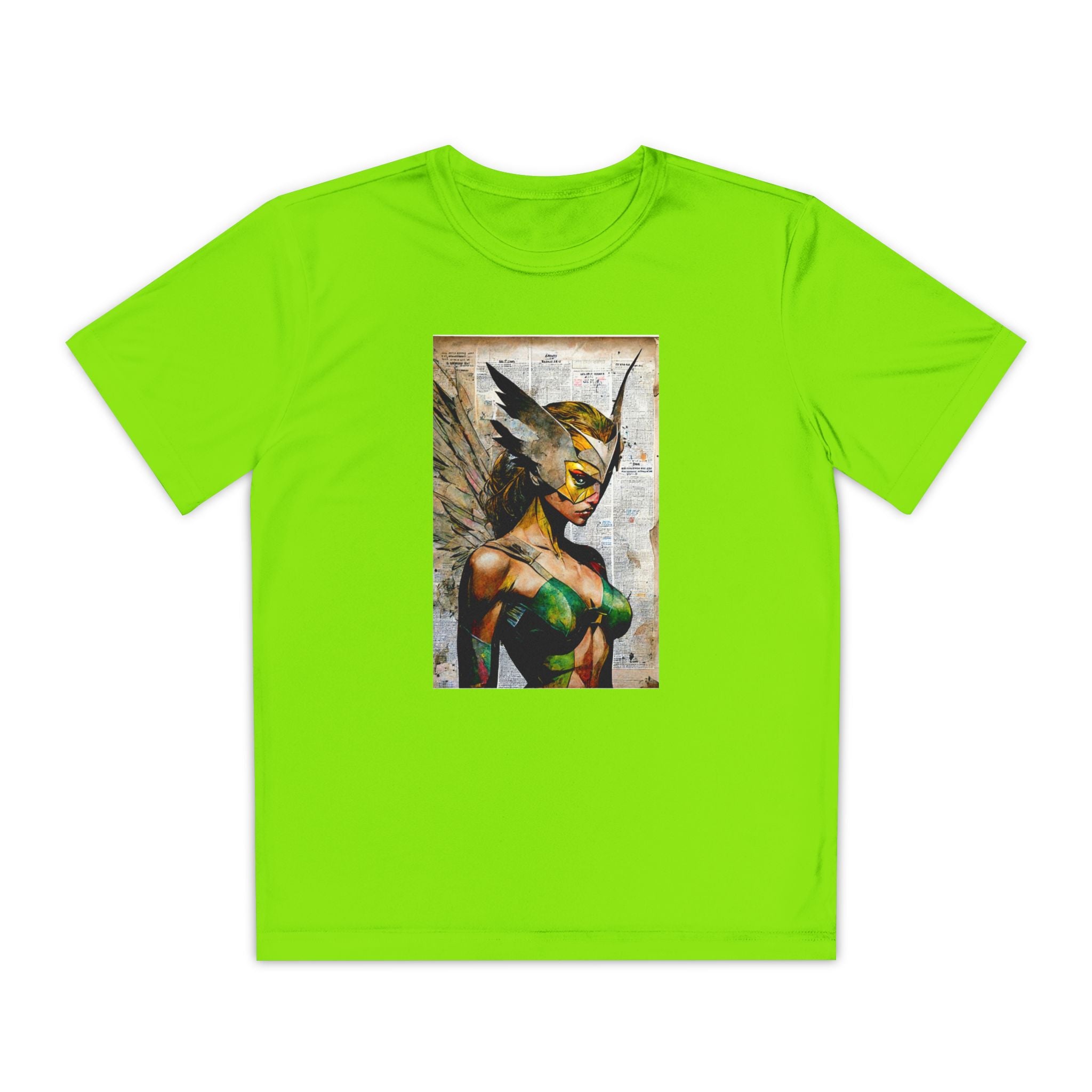 Superhero Youth T-Shirt Sports Graphic Tee, Cool Athletic Shirt for Kids