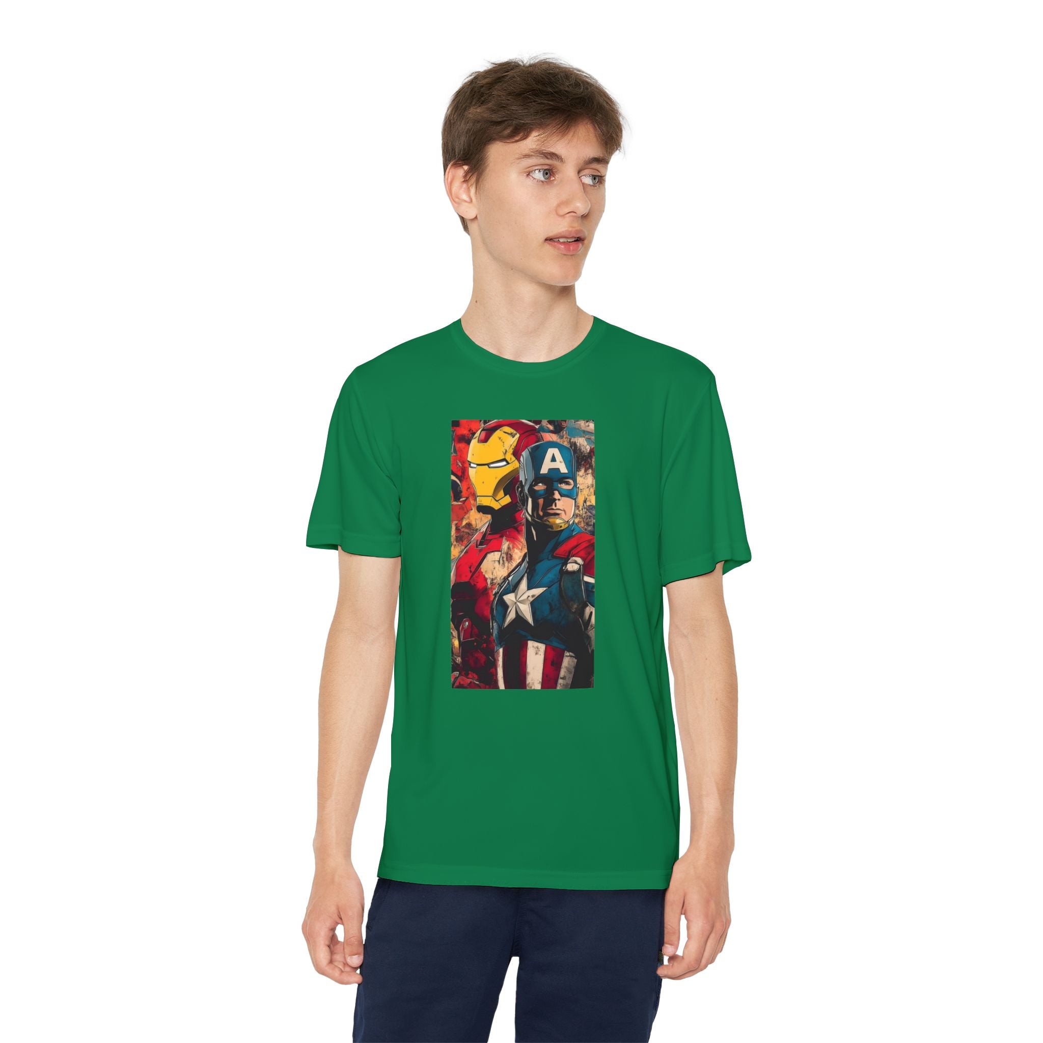 Advengers Youth T-Shirt Sports Graphic Tee, Cool Athletic Shirt for Kids, Perfect for Sports Events, Team Spirit