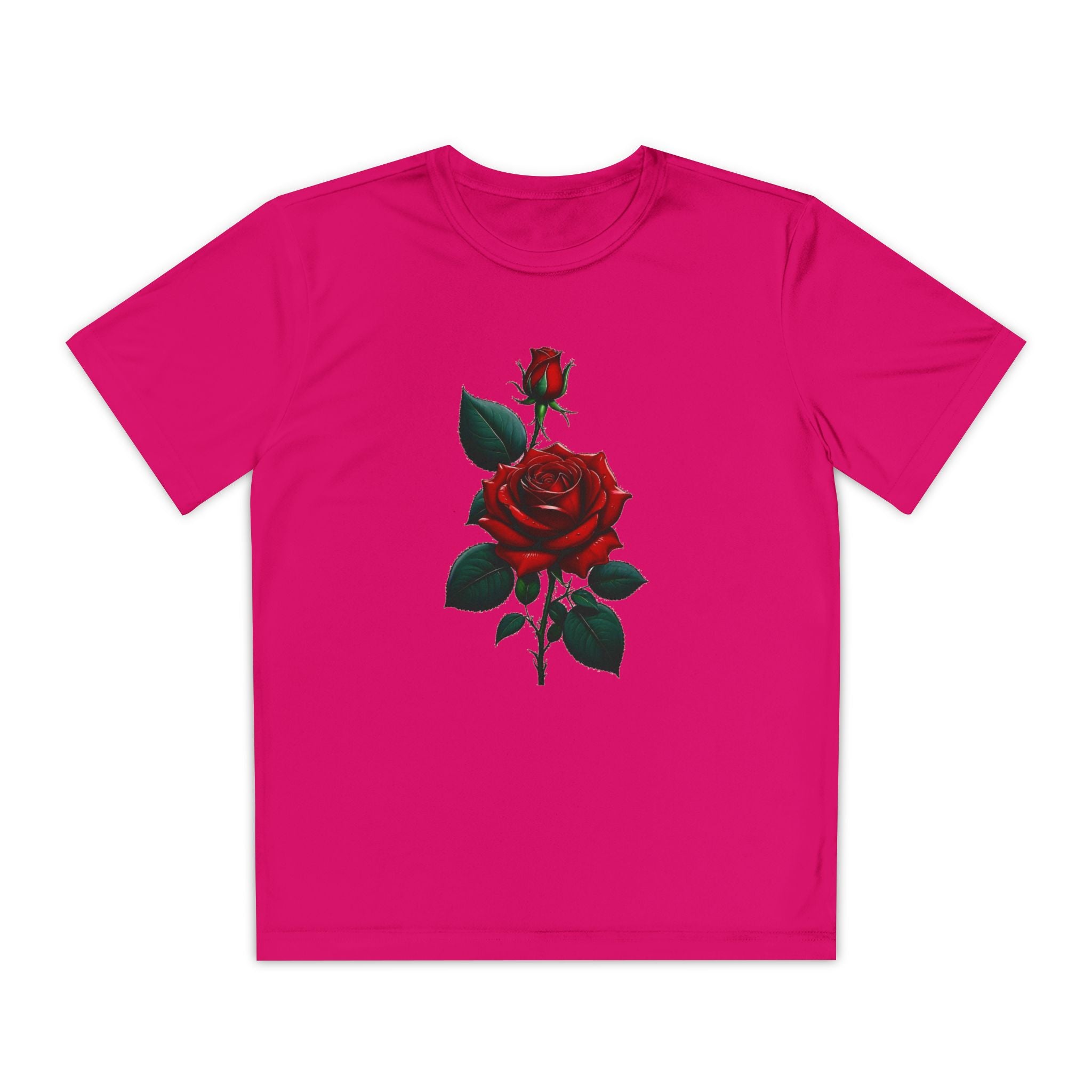 Flower Youth Tshirt, Girls Floral Tee, Kids Spring Shirt, Children's Botanical Top, Teen Blossom T-Shirt