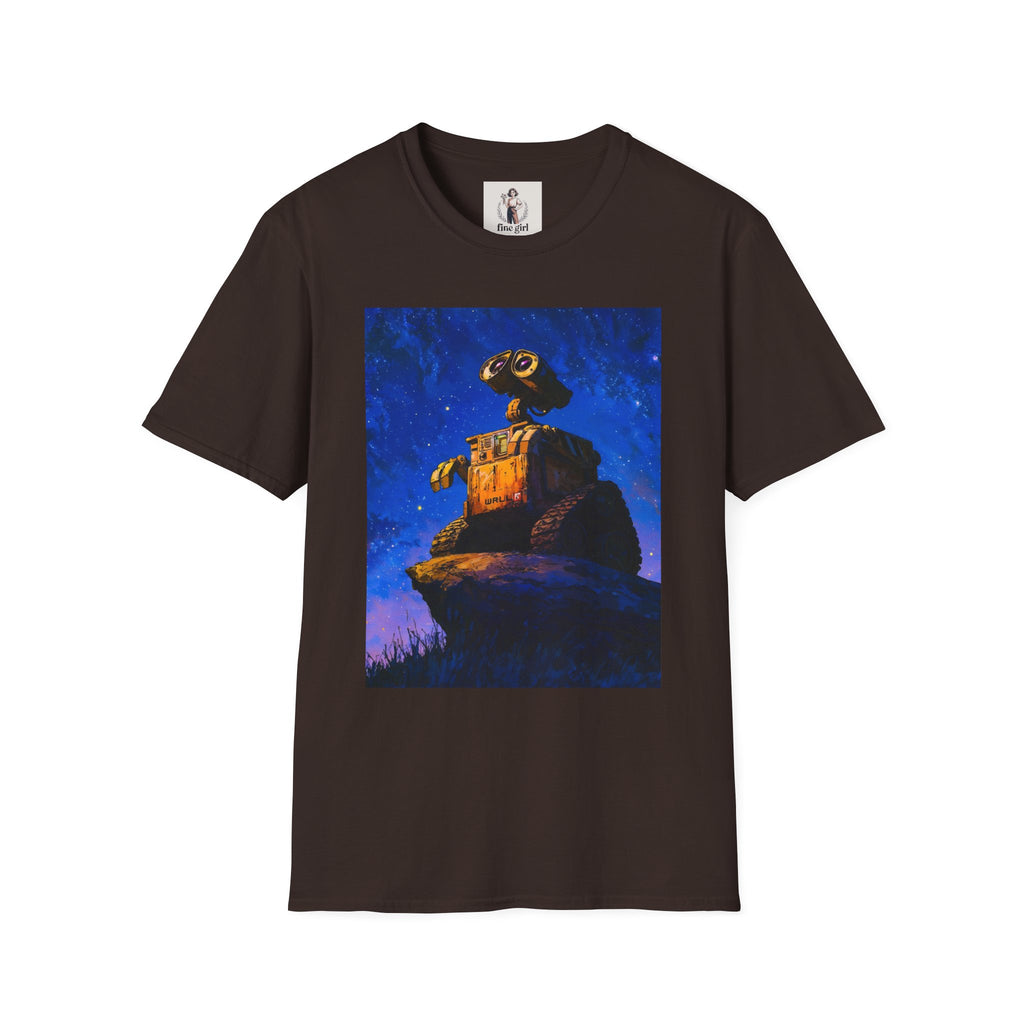 Wall-E Pixar Animation Unisex T-Shirt, Walt Disney Tee, Movie Lover Gift, Graphic Novelty Shirt, Cartoon Character Apparel