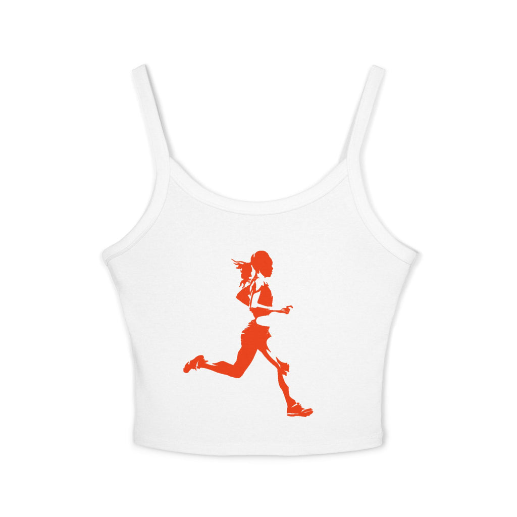 Running Woman Tank Top, Athletic Workout Top, Fitness Sleeveless Shirt, Jogging Muscle Tee, Exercise Gym Cami