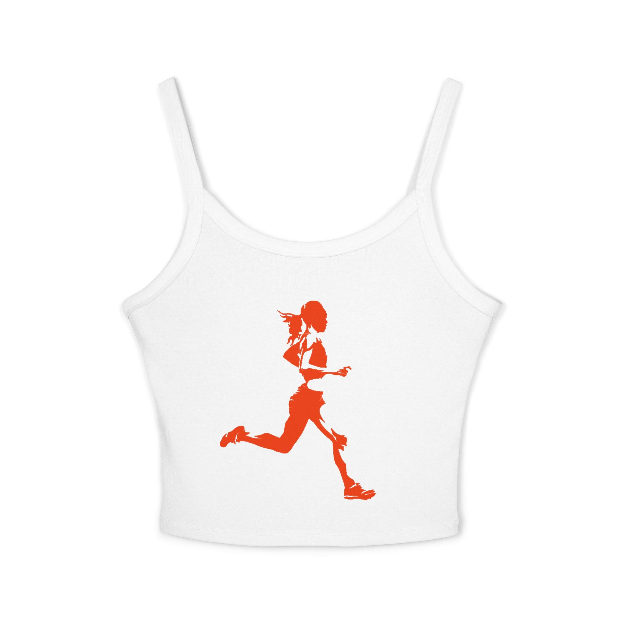 Running Woman Tank Top, Athletic Workout Top, Fitness Sleeveless Shirt, Jogging Muscle Tee, Exercise Gym Cami