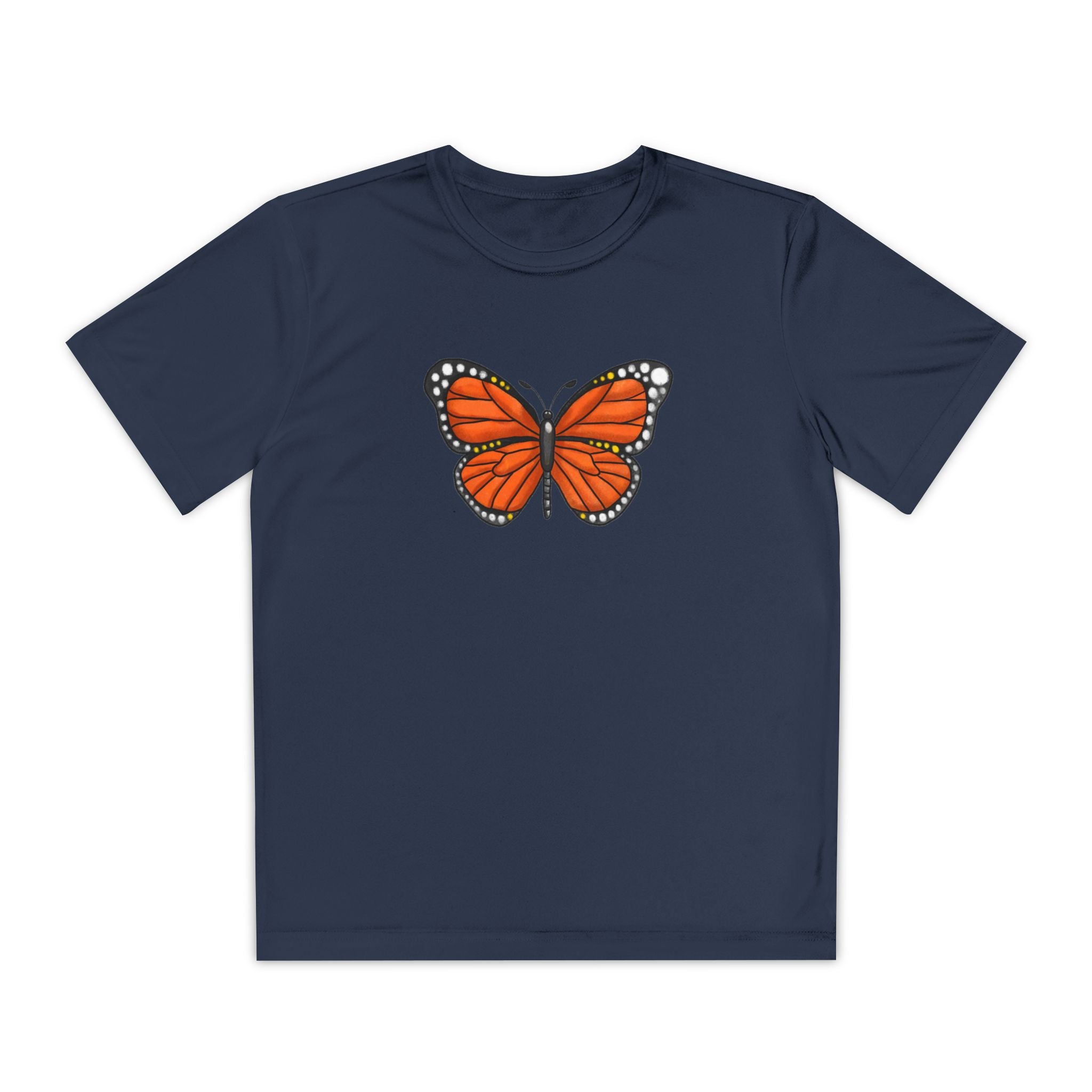 Butterffy Youth T-Shirt Sports Graphic Tee, Cool Athletic Shirt for Kids, Perfect for Sports Events, Team Spirit