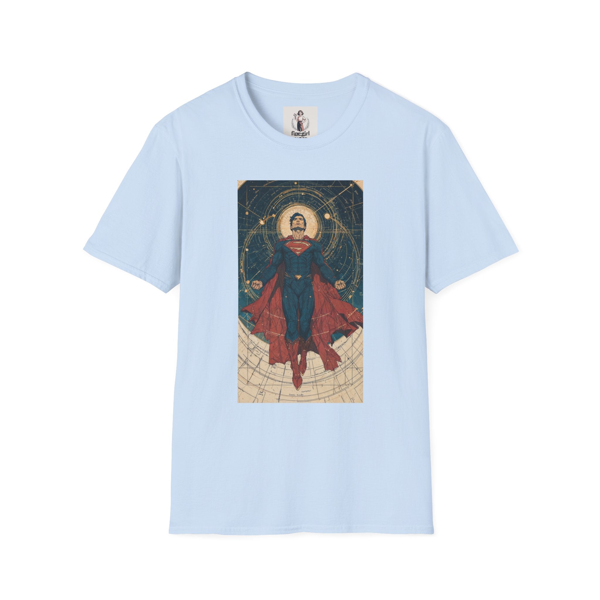 Superman Superhero Marvel Unisex Softstyle T-Shirt, Comic Book Tee, Geeky Clothing, Cosplay Costume Top