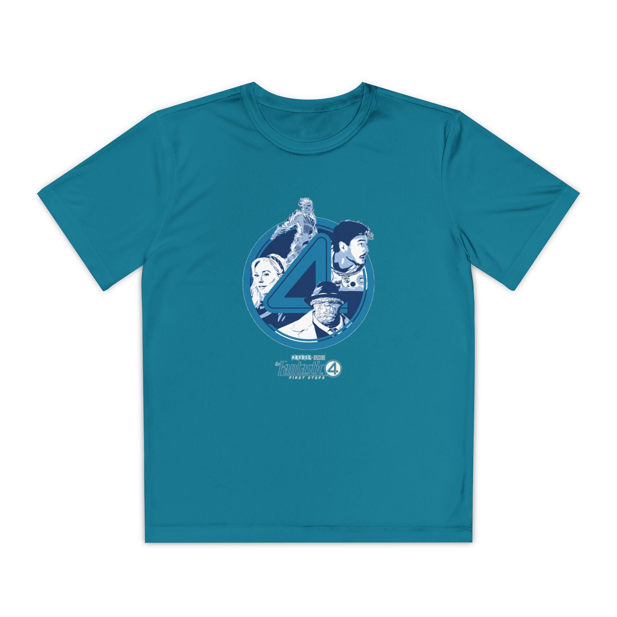 Fantastic 4 Youth T-Shirt Sports Graphic Tee, Cool Athletic Shirt for Kids, Perfect for Sports Events, Team Spirit