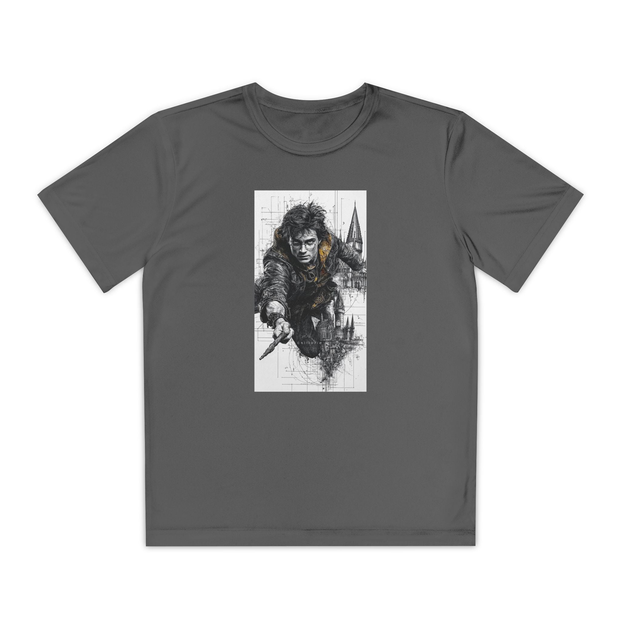 Youth Competitor Tee - Harry Potter, Wizard School Shirt, Magical Kids Top, Hogwarts Fan Gift, Sorcerer's Stone T-Shirt